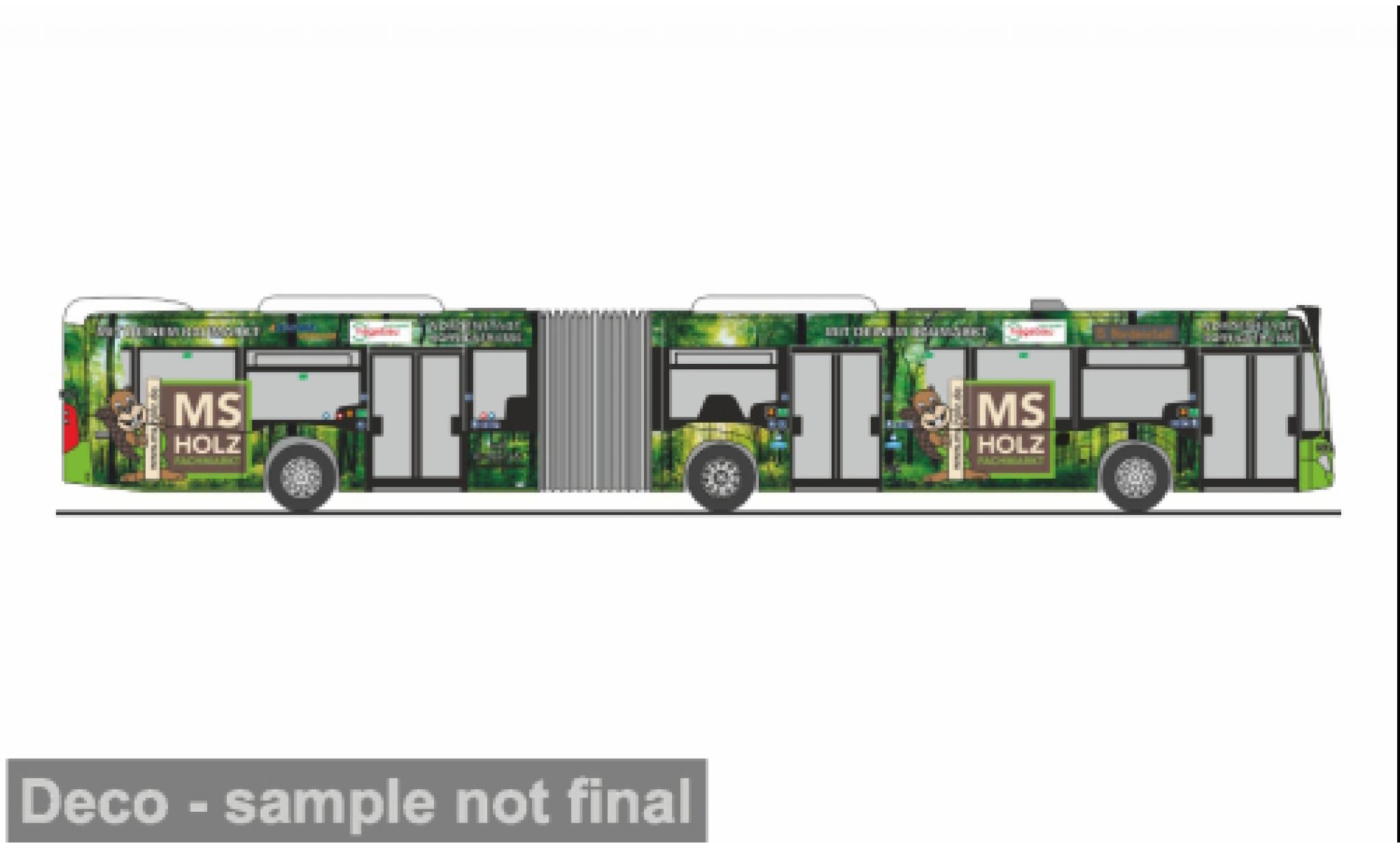 Mercedes Citaro 1/87 Rietze G 2015 ESWE - MS Holzfachmarkt Wiesbaden 1:87 diecast model cars