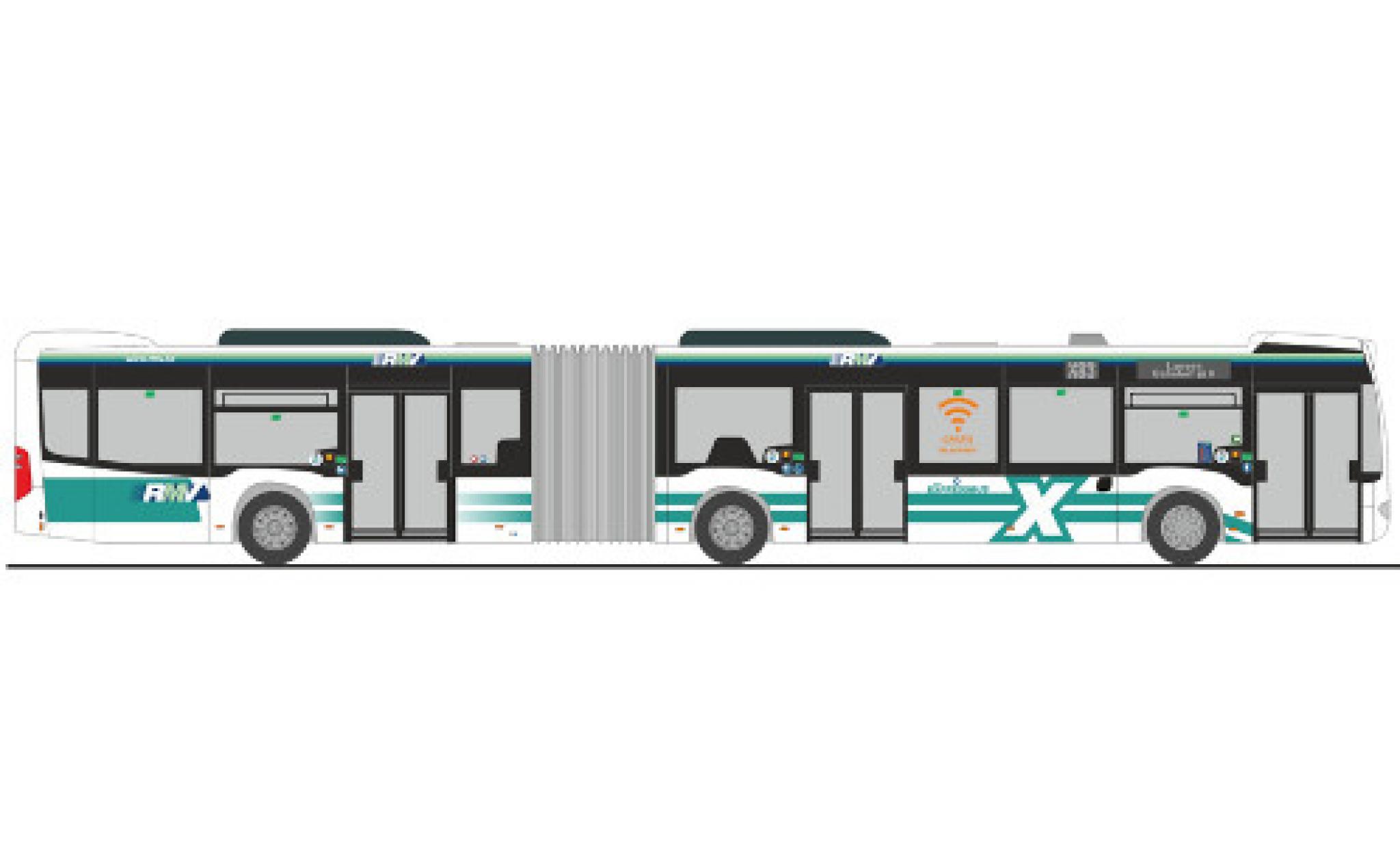 Mercedes Citaro 1/87 Rietze G RMV Expressbus 2012 diecast model cars