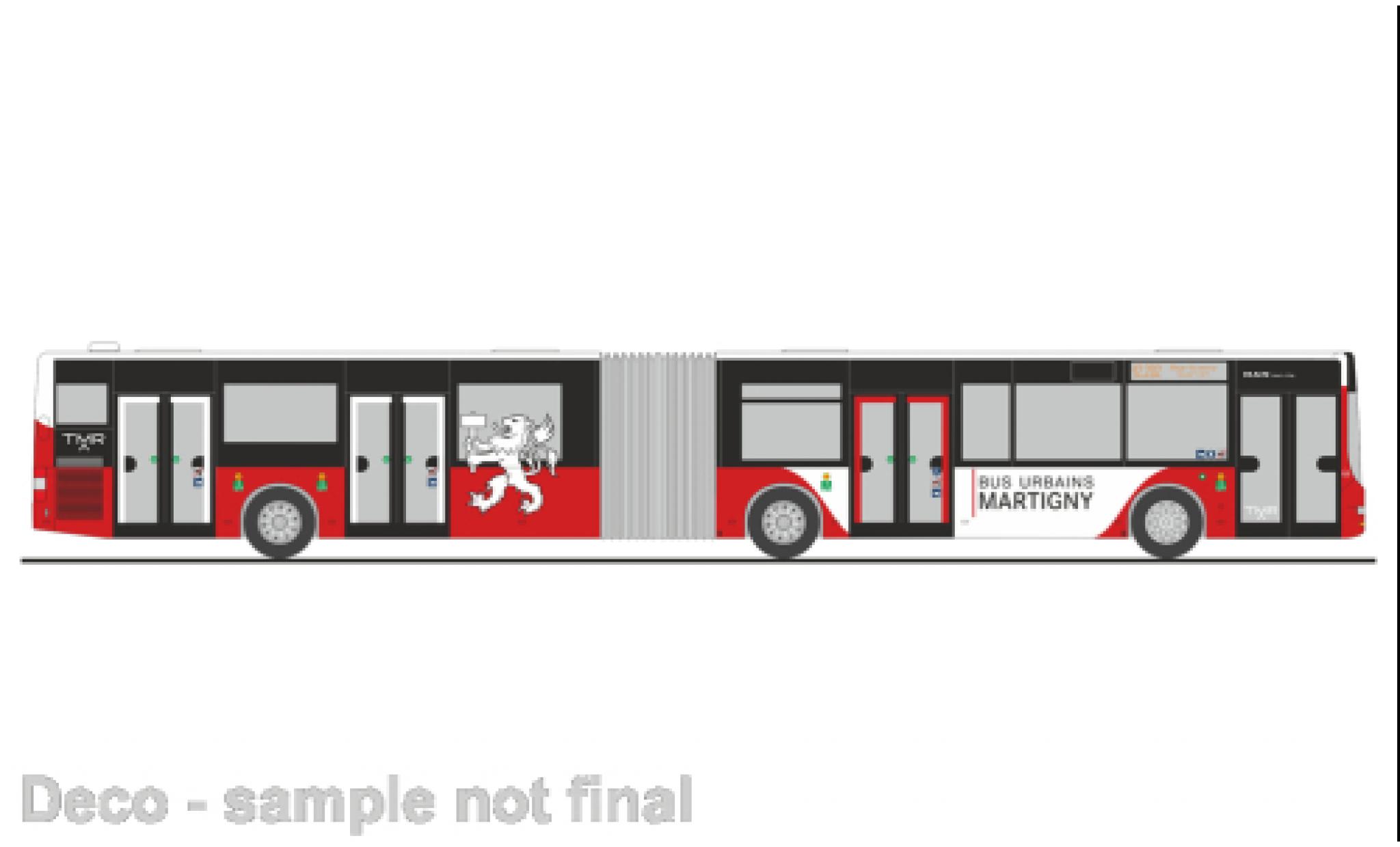 Mercedes Citaro 1/87 Rietze G TMR Martigny (CH) 2015 diecast model cars