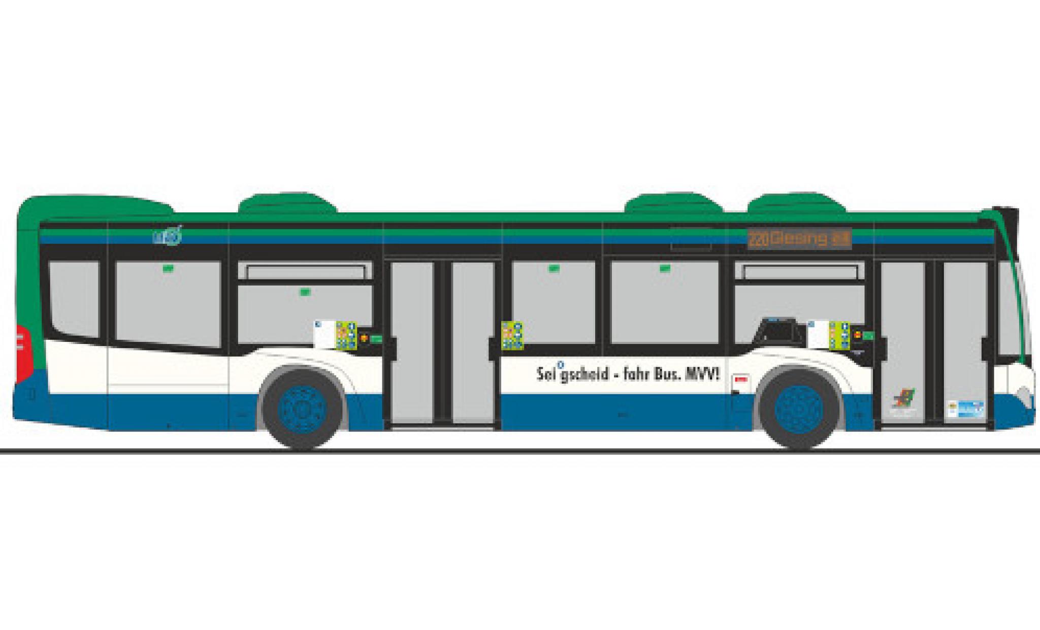 Mercedes Citaro 1/87 Rietze MVV - Ettenhuber 2015 diecast model cars