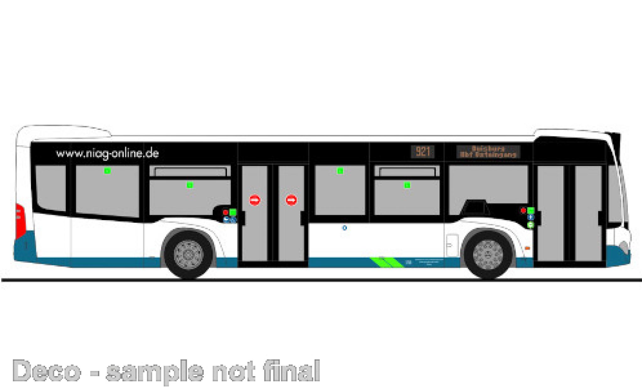 Mercedes Citaro 1/87 Rietze Niag - Moers 2012 diecast model cars