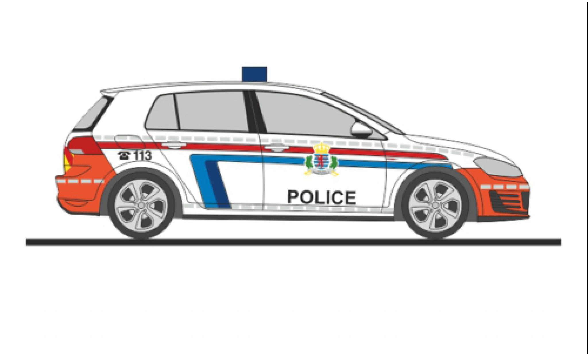 Volkswagen Golf 1/87 Rietze VII GTI Police (LU) diecast model cars