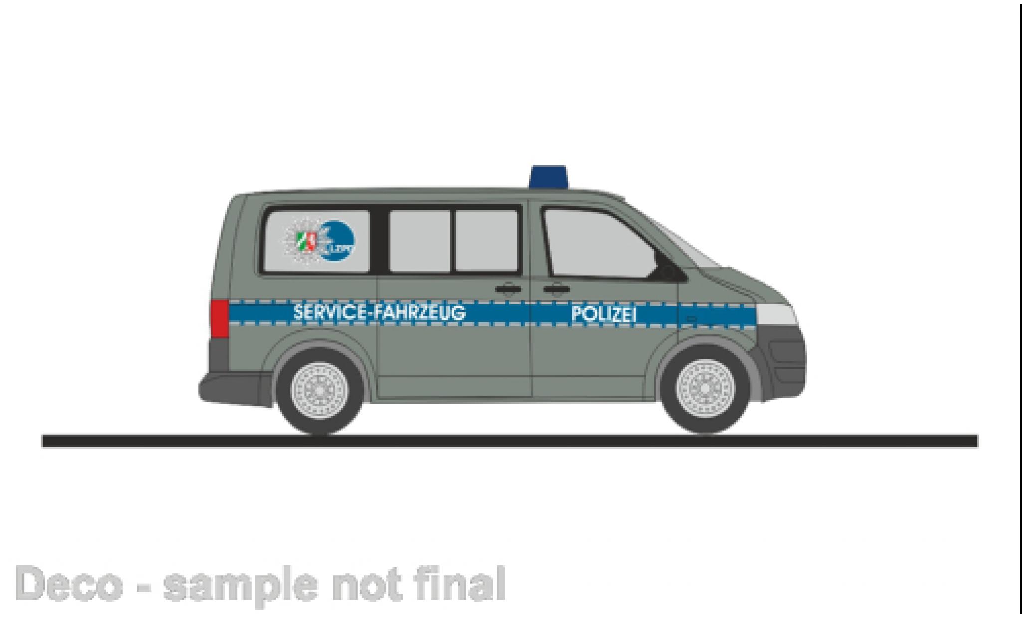 Volkswagen T5 1/87 Rietze bus police Servicefahrzeug 2010 diecast model cars