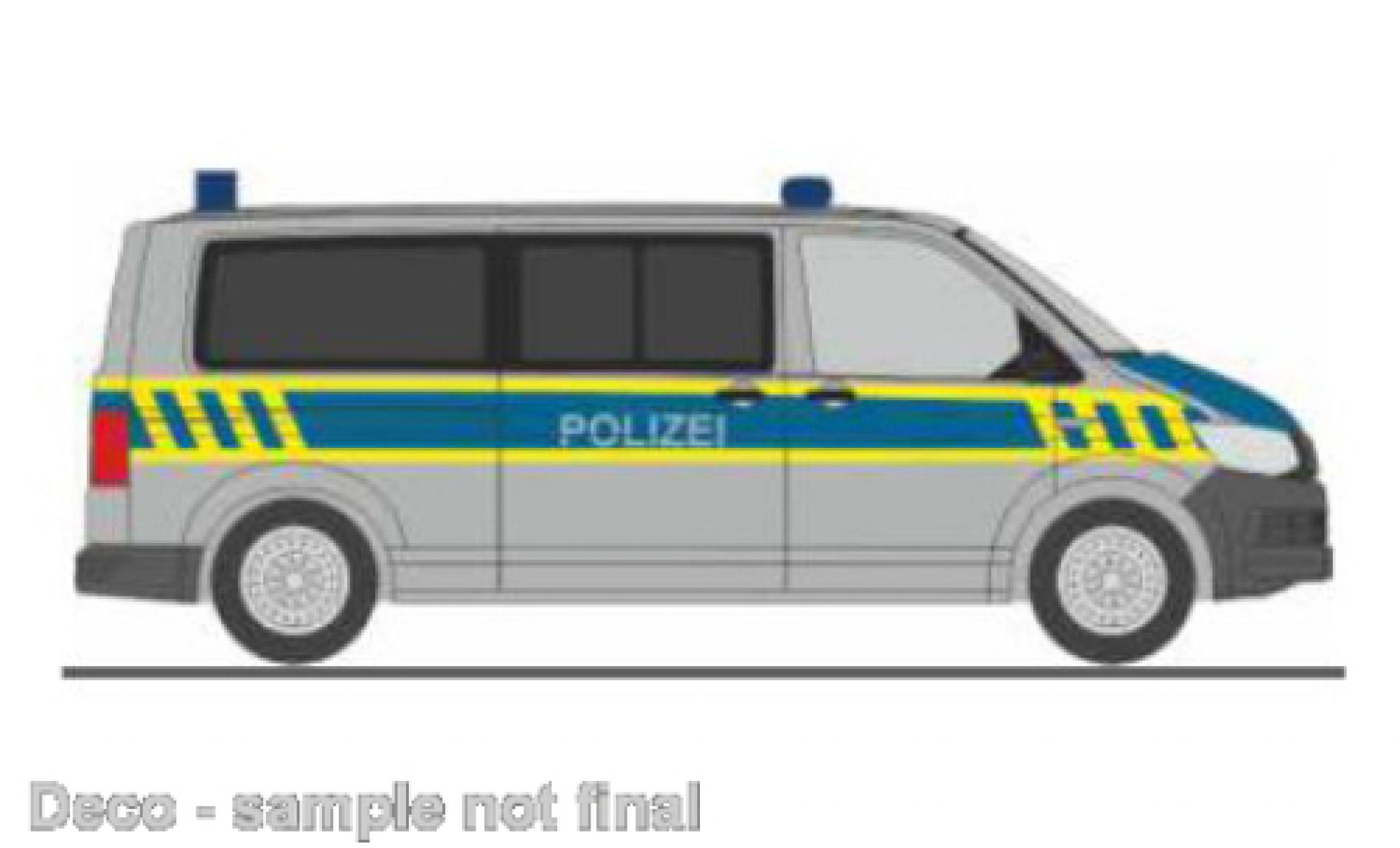 Volkswagen T6 1/87 Rietze bus police Sachsen-Anhalt diecast model cars