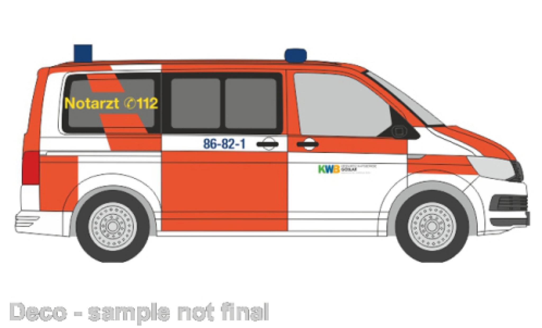 Volkswagen T6 1/87 Rietze NEF KreisWirtschaftsBetriebe Goslar diecast model cars