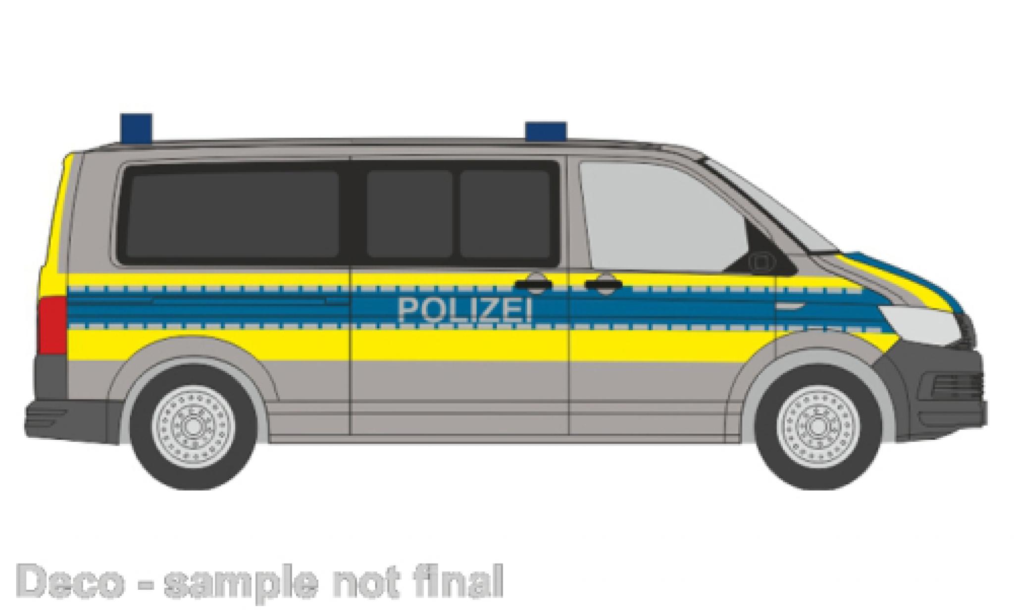 Volkswagen T6 1/87 Rietze police Basse-Saxe diecast model cars