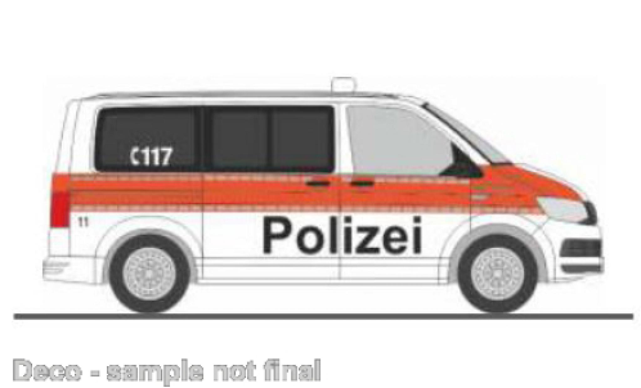 Volkswagen T6 1/87 Rietze Stadtpolizei Z&uuml;rich diecast model cars