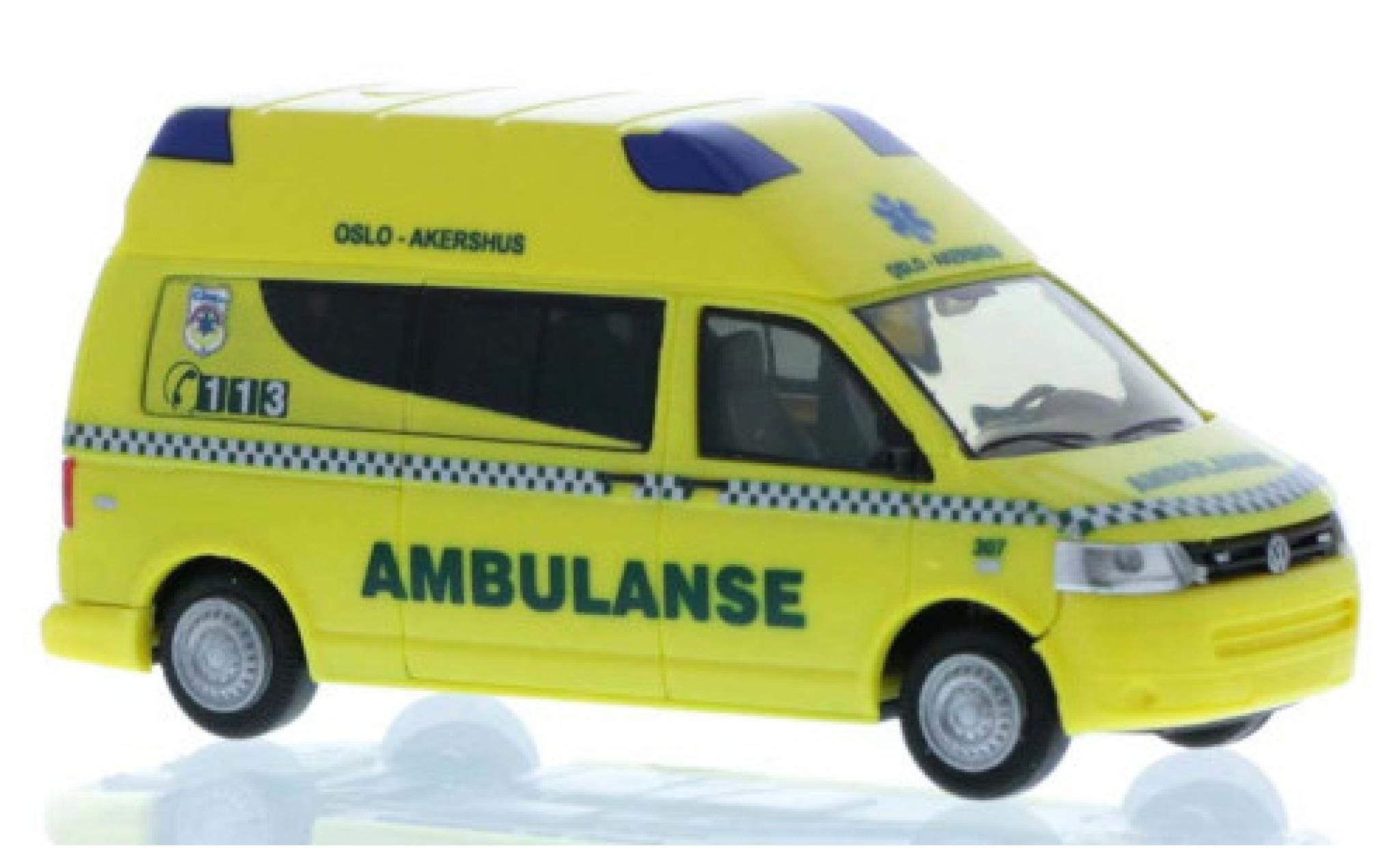Volkswagen T5 1/87 Rietze Ambulanse (NO) 2010 diecast model cars