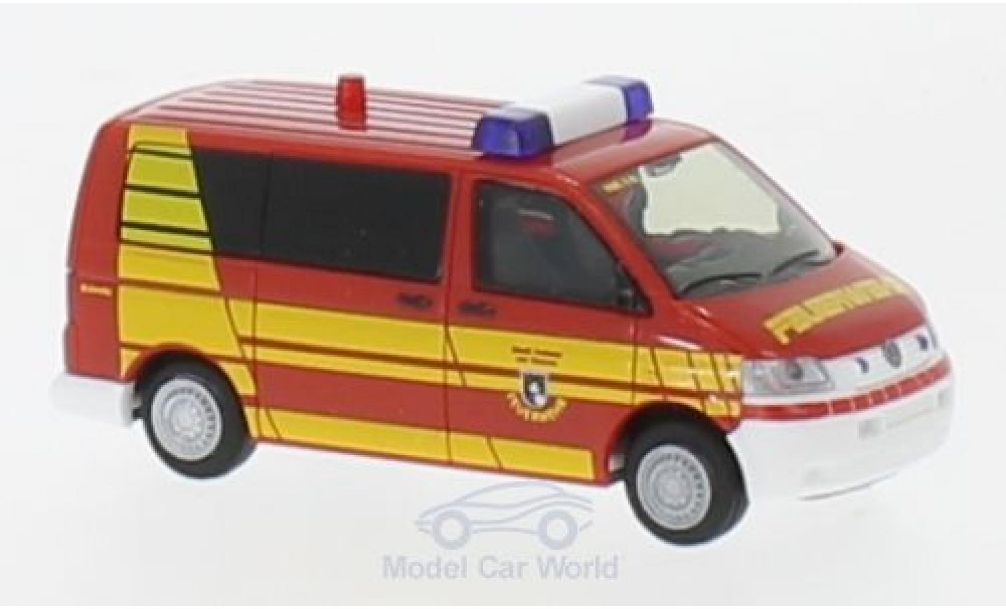 Volkswagen T5 1/87 Rietze Bus Fire brigade Hofheim im Taunus 2003 diecast model cars
