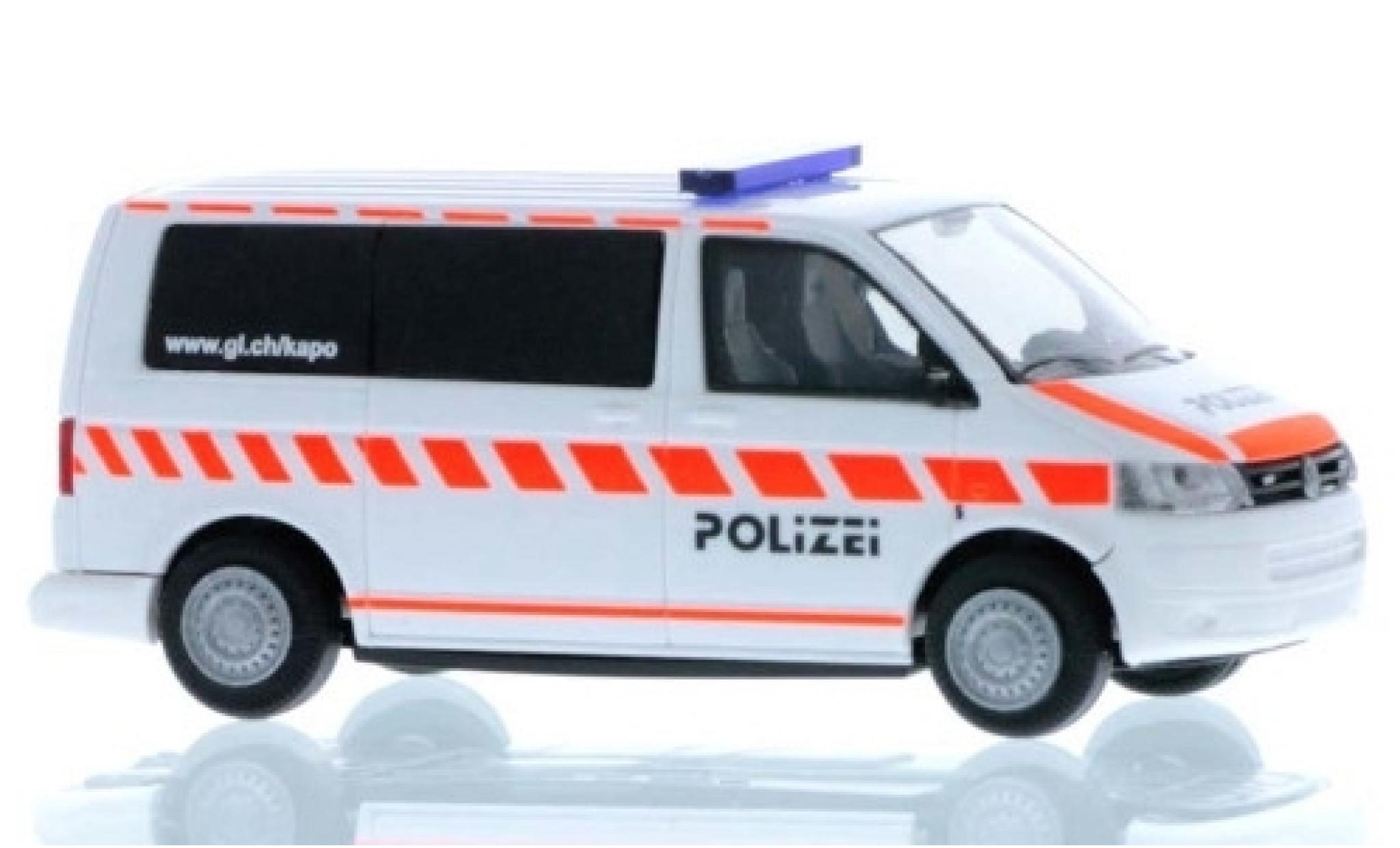 Volkswagen T5 1/87 Rietze Bus Kantonspolizei Glarus 2010 diecast model cars