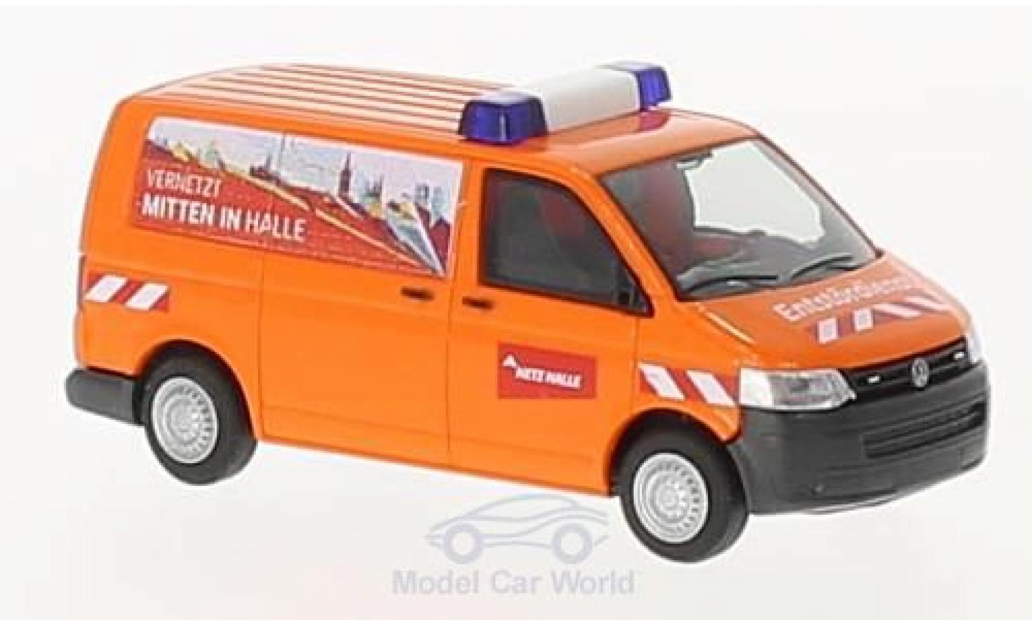 Volkswagen T5 1/87 Rietze Entst&ouml;rungsdienst Gas - Netz Halle diecast model cars