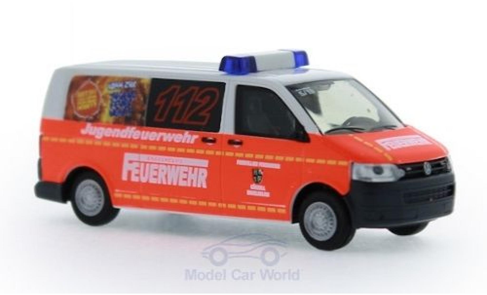 Volkswagen T5 1/87 Rietze Fire brigade K&uuml;nzell-Engelhelms 2010 diecast model cars