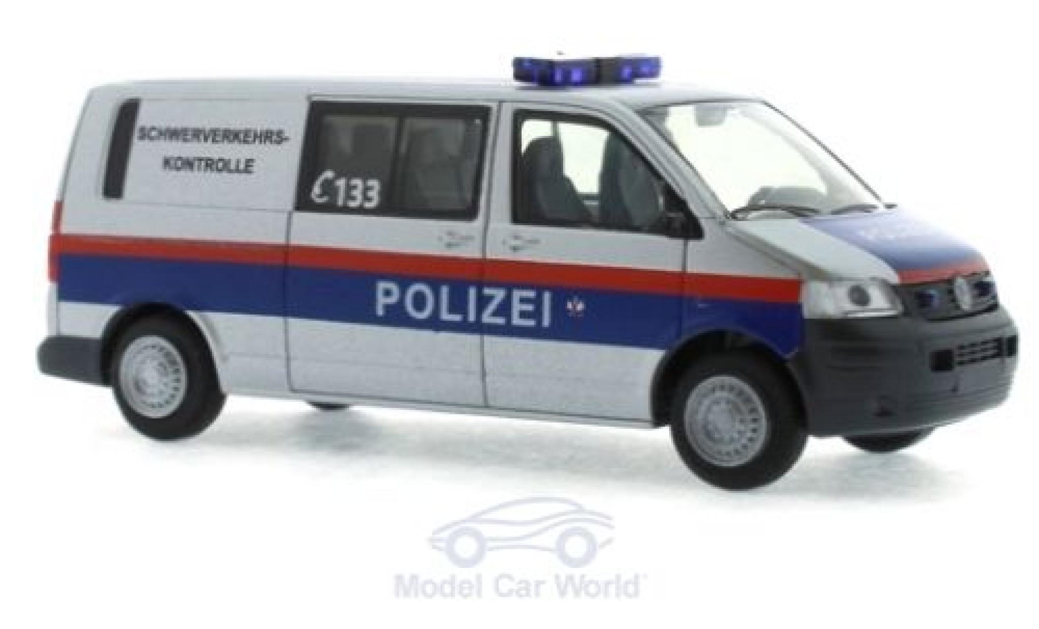 Volkswagen T5 1/87 Rietze Halbbus Police - Schwerverkehrskontrolle (AT) 2003 diecast model cars