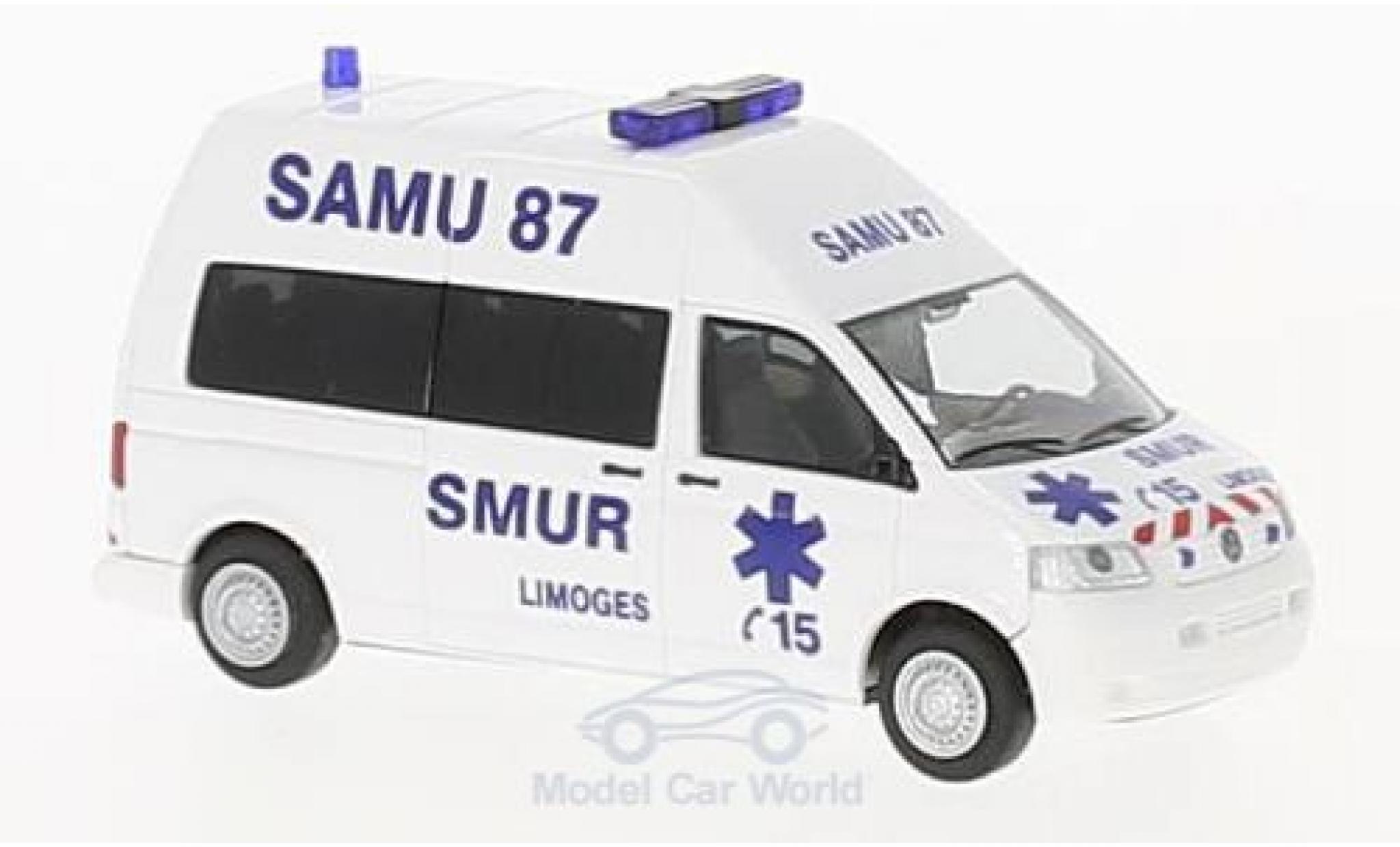 Volkswagen T5 1/87 Rietze Samu 87 Limoges (FR) diecast model cars