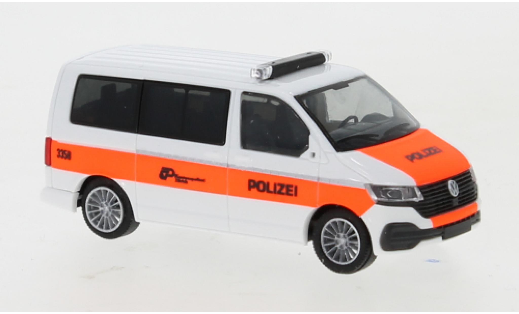 Volkswagen T6 1/87 Rietze .1 Bus Kantonspolizei Z&uuml;rich diecast model cars