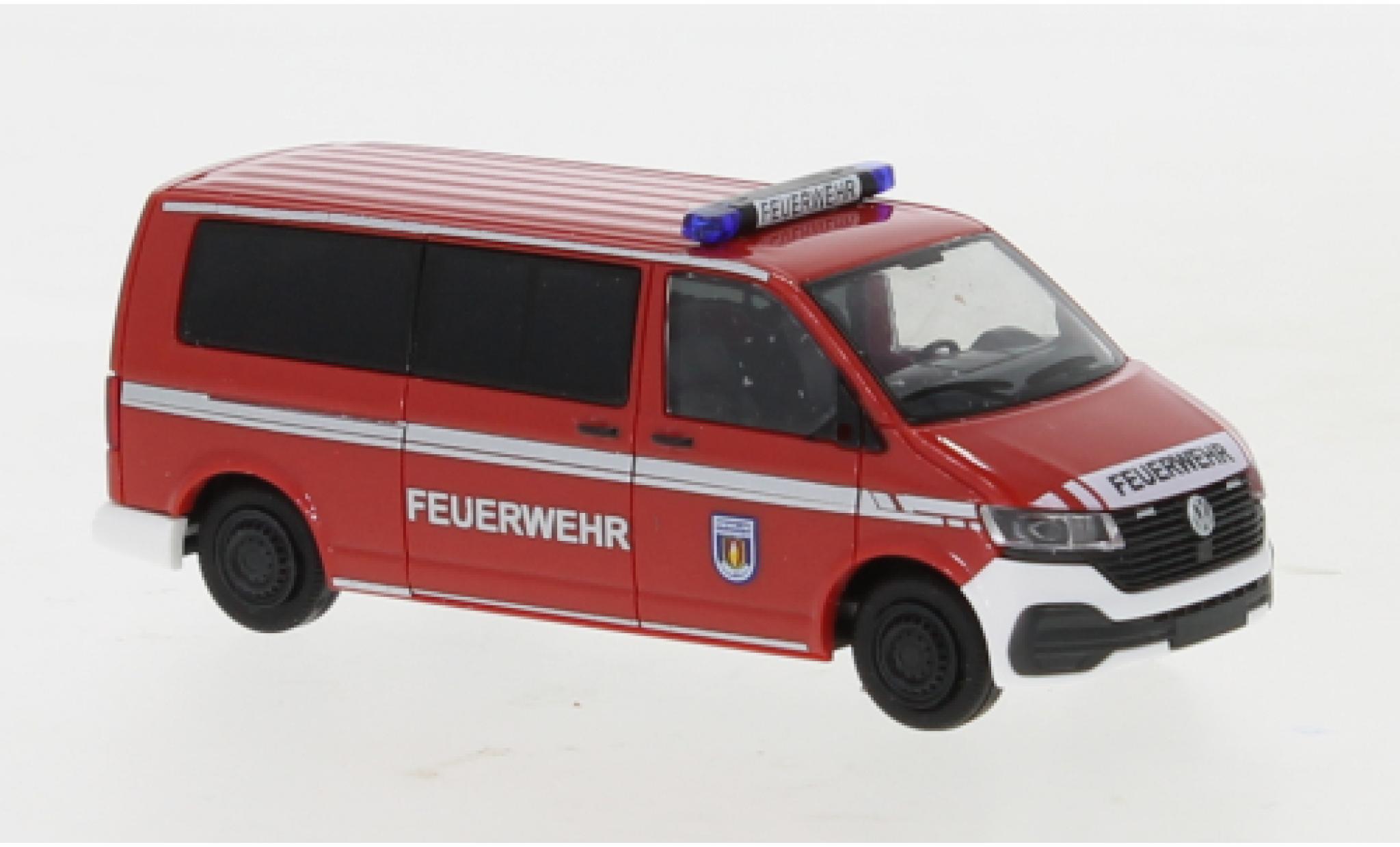 Volkswagen T6 1/87 Rietze .1 Fire brigade Genthin plus long empattement diecast model cars