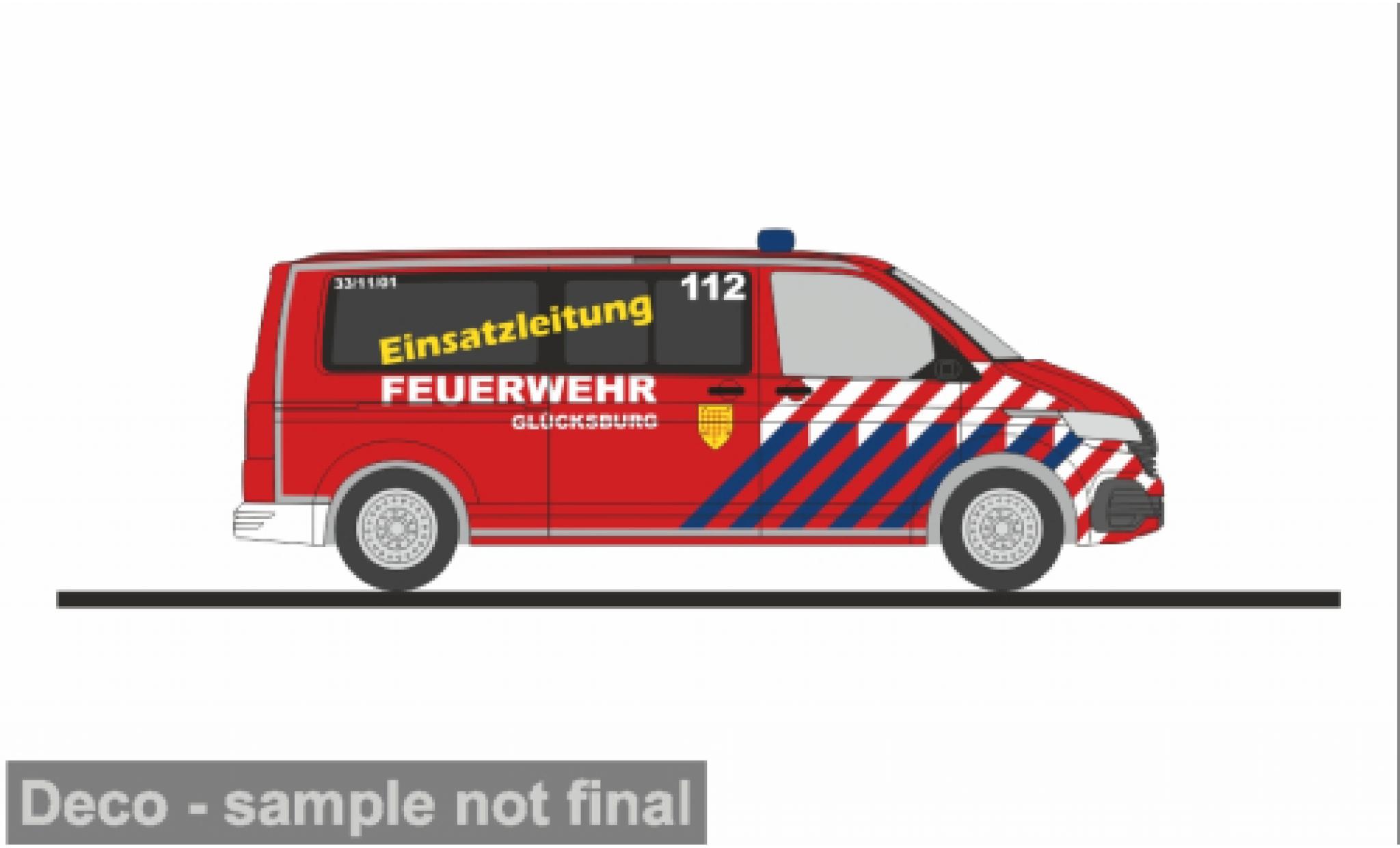 Volkswagen T6 1/87 Rietze .1 FW Gl&uuml;cksburg 1:87 diecast model cars