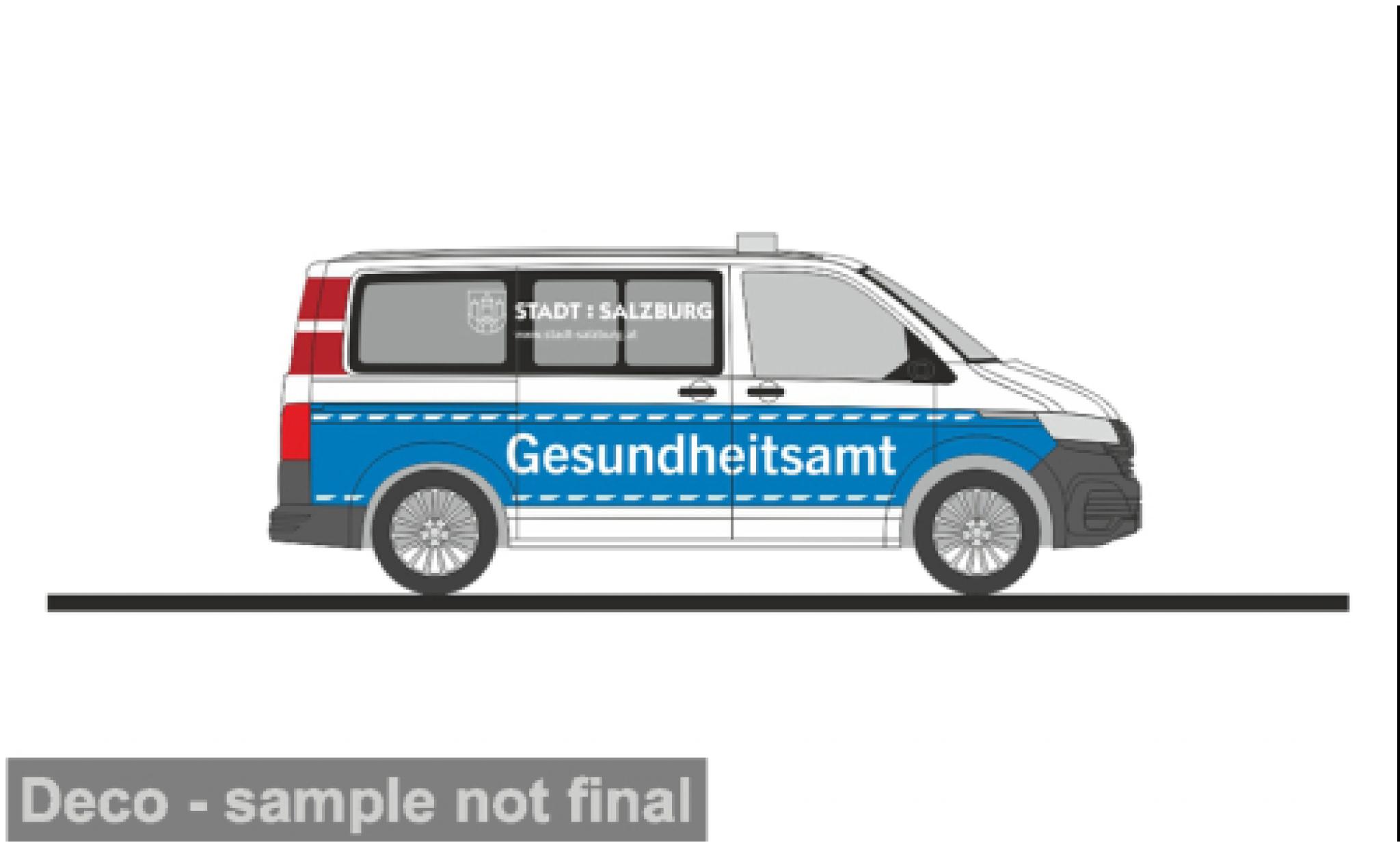 Volkswagen T6 1/87 Rietze .1 Gesundheitsamt Salzburg (A) 1:87 diecast model cars