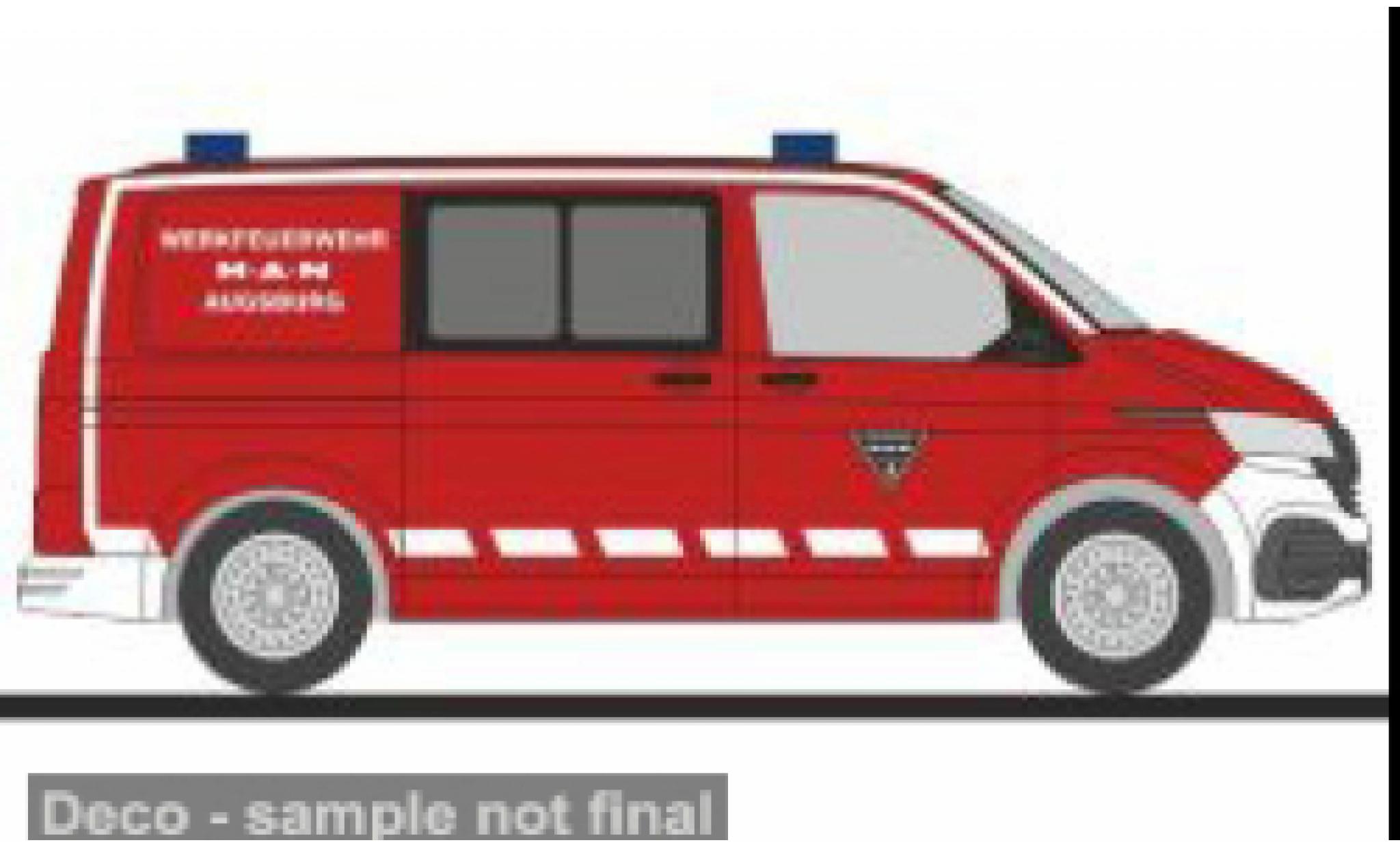 Volkswagen T6 1/87 Rietze .1 Werkfeuerwehr MAN Augsburg 1:87 diecast model cars