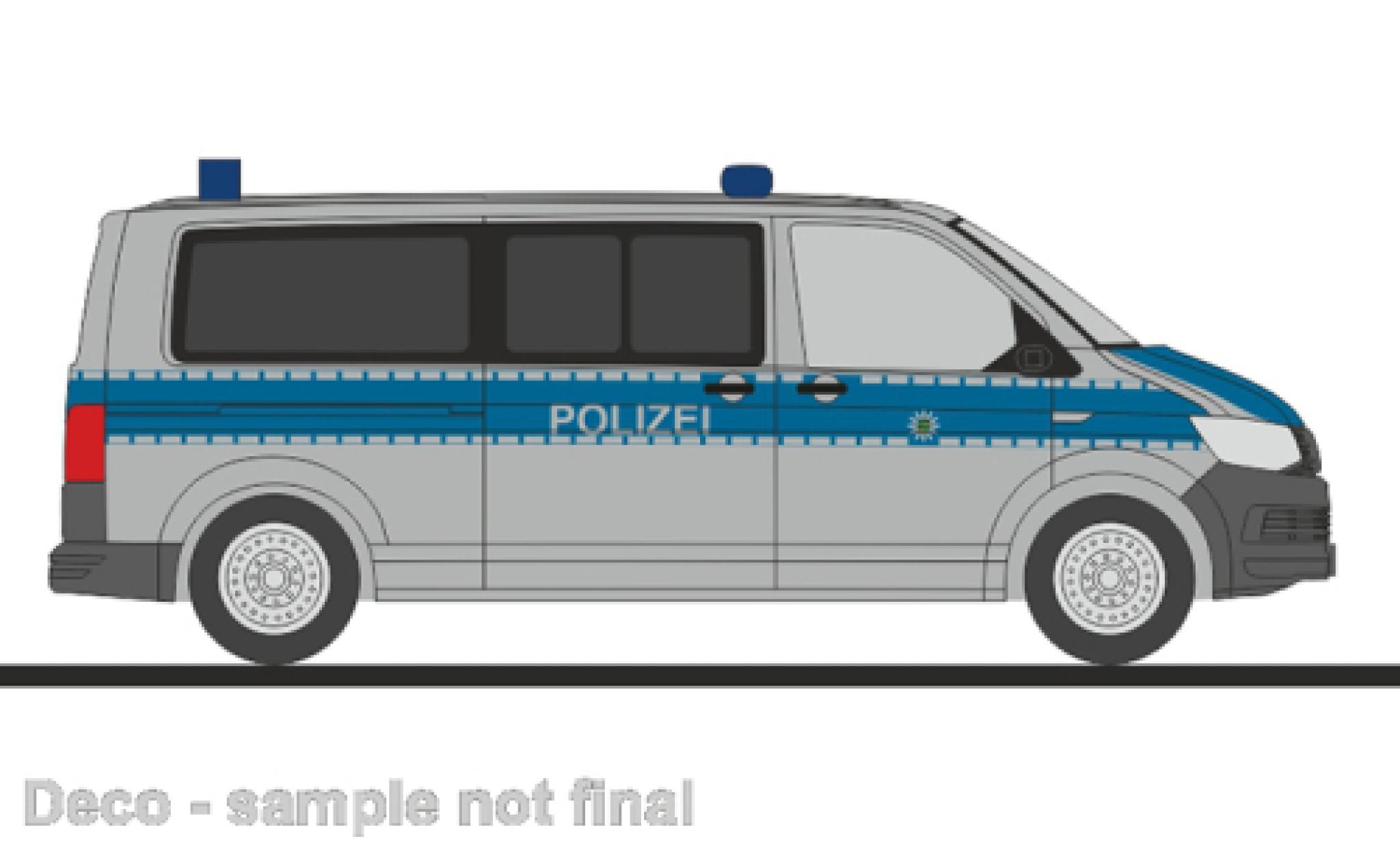 Volkswagen T6 1/87 Rietze Bus Bereitschaftspolizei Dresden 1:87 diecast model cars