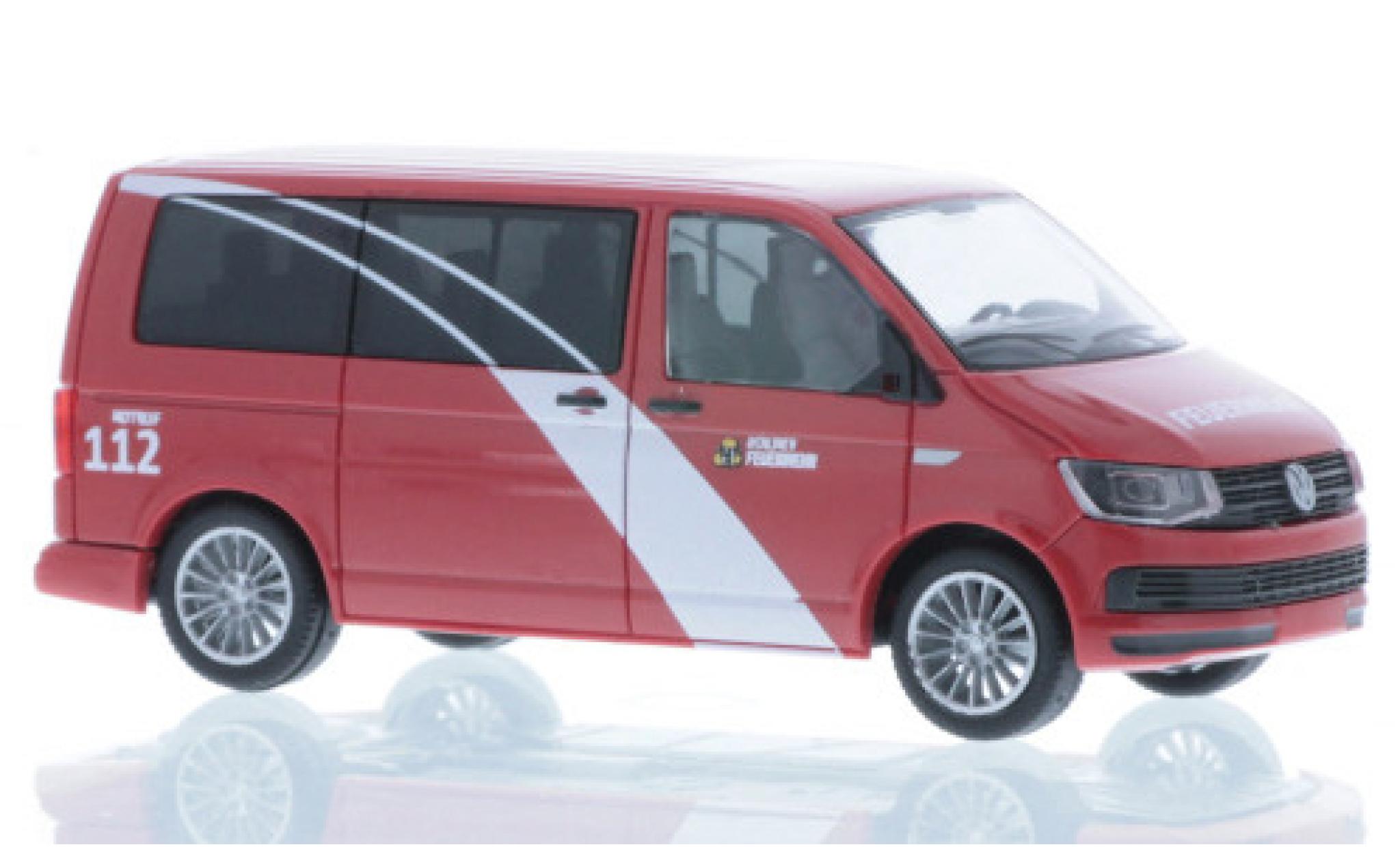 Volkswagen T6 1/87 Rietze Bus Fire brigade Berlin diecast model cars