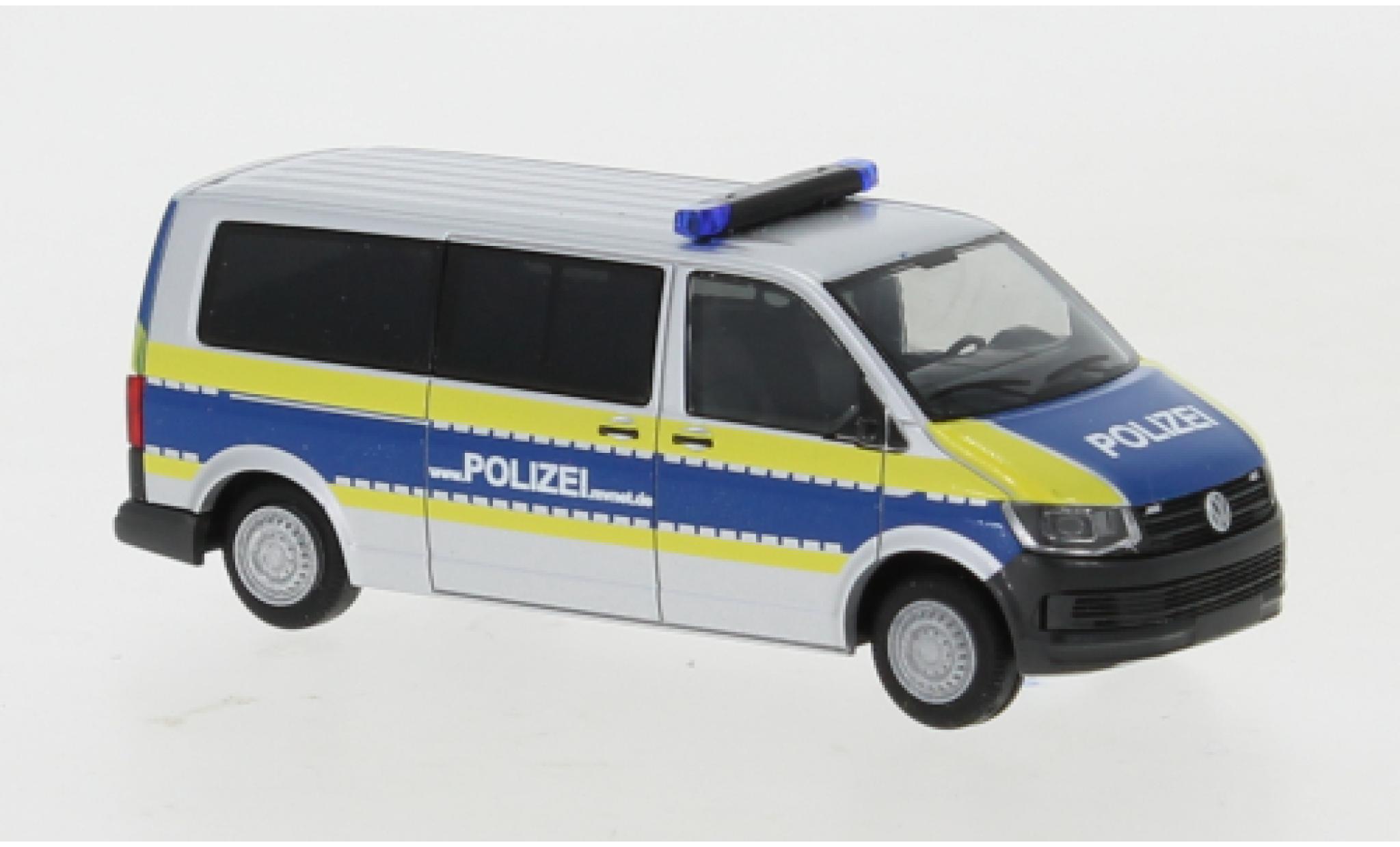 Volkswagen T6 1/87 Rietze Bus Police Mecklenburg-Vorpommern langer Radstand diecast model cars