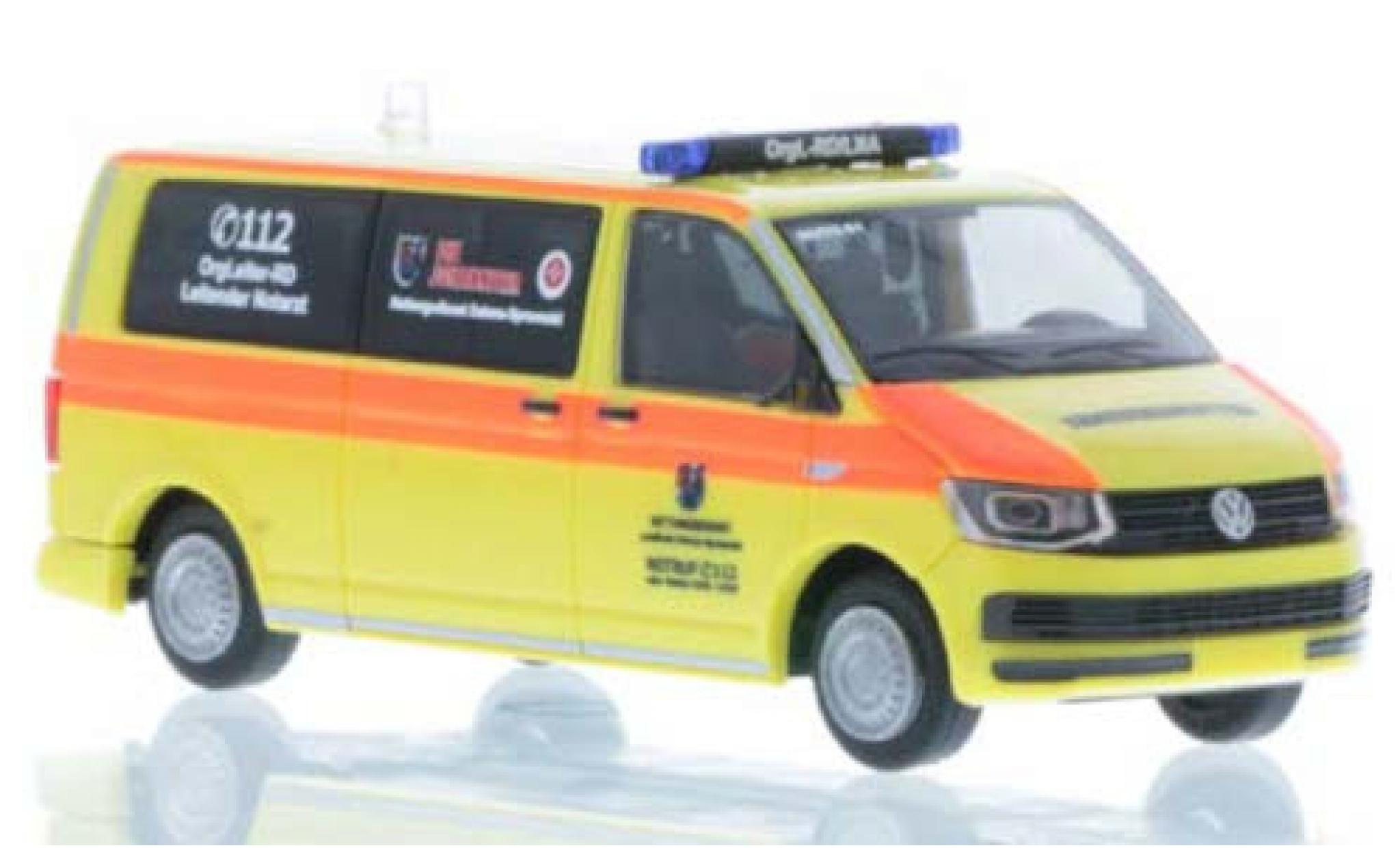 Volkswagen T6 1/87 Rietze Bus Rettungsdienst Dahme-Spreewald diecast model cars