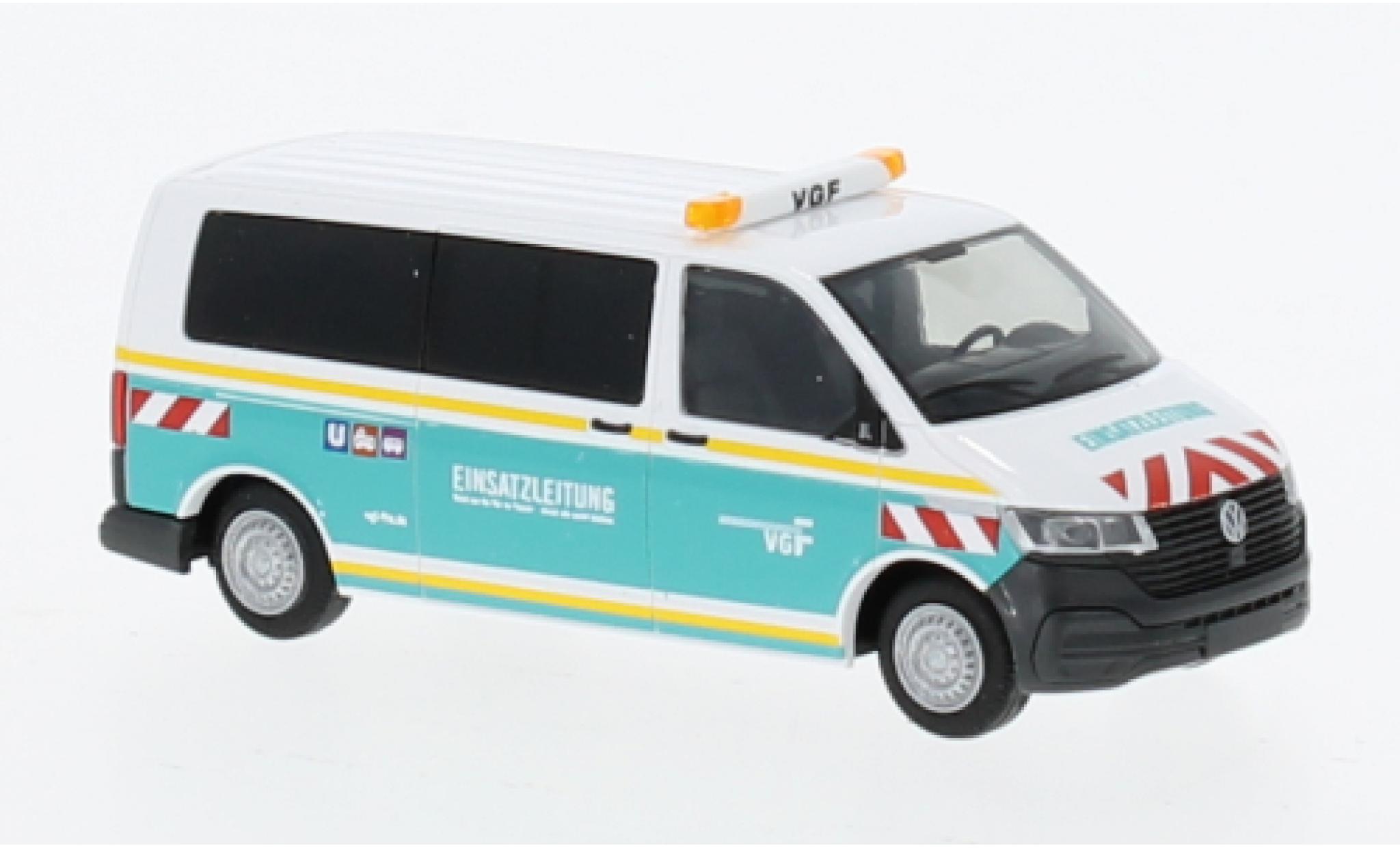 Volkswagen T6 1/87 Rietze Bus VGF Frankfurt - Einsatzleitung 1:87 diecast model cars