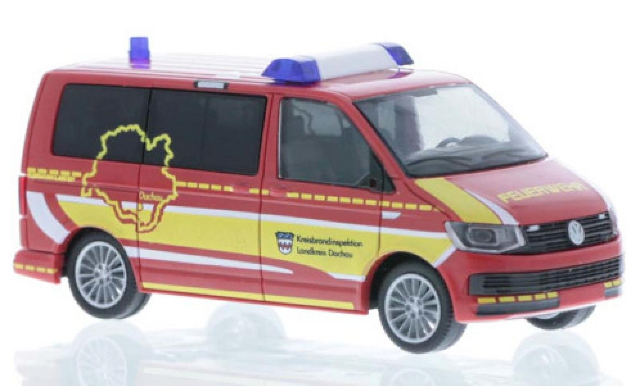 Volkswagen T6 1/87 Rietze Fire brigade Dachau Kreisbrandinspektion court- empattement diecast model cars