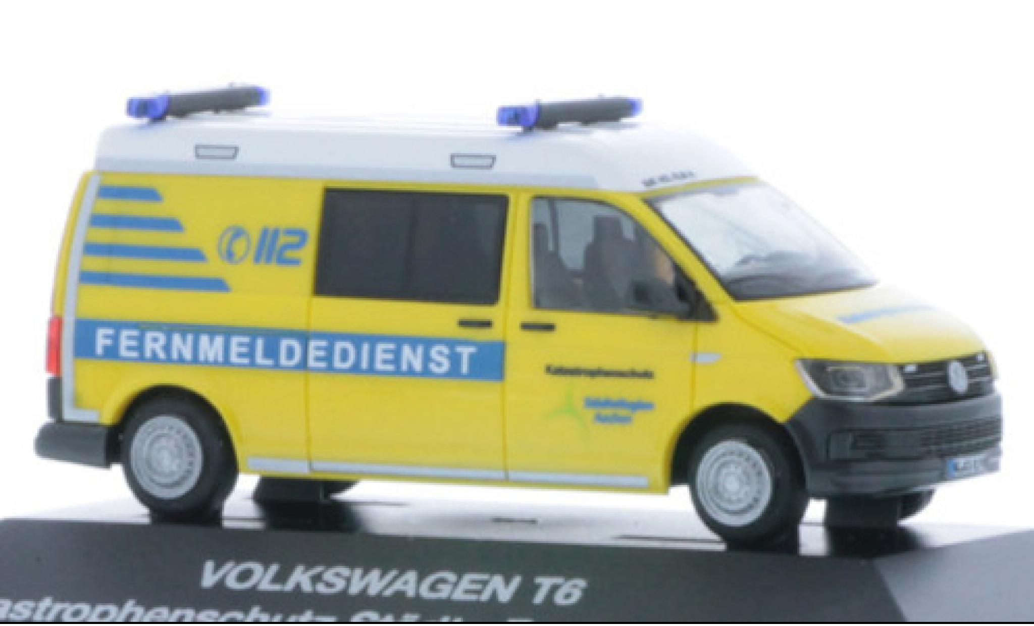 Volkswagen T6 1/87 Rietze Katastrophenschutz St&auml;dte Region Aachen diecast model cars