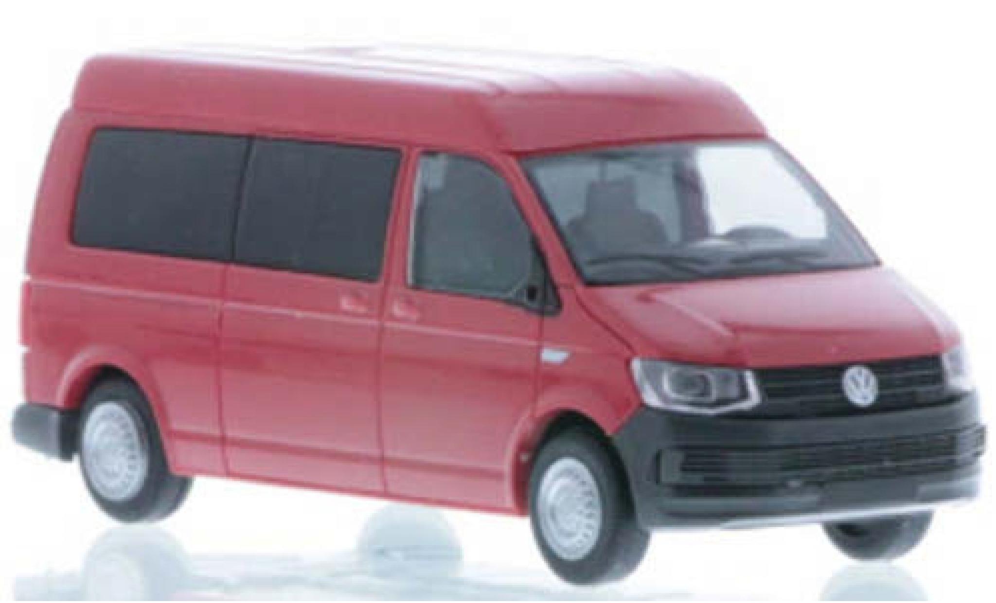 Volkswagen T6 1/87 Rietze LR Bus MD red diecast model cars