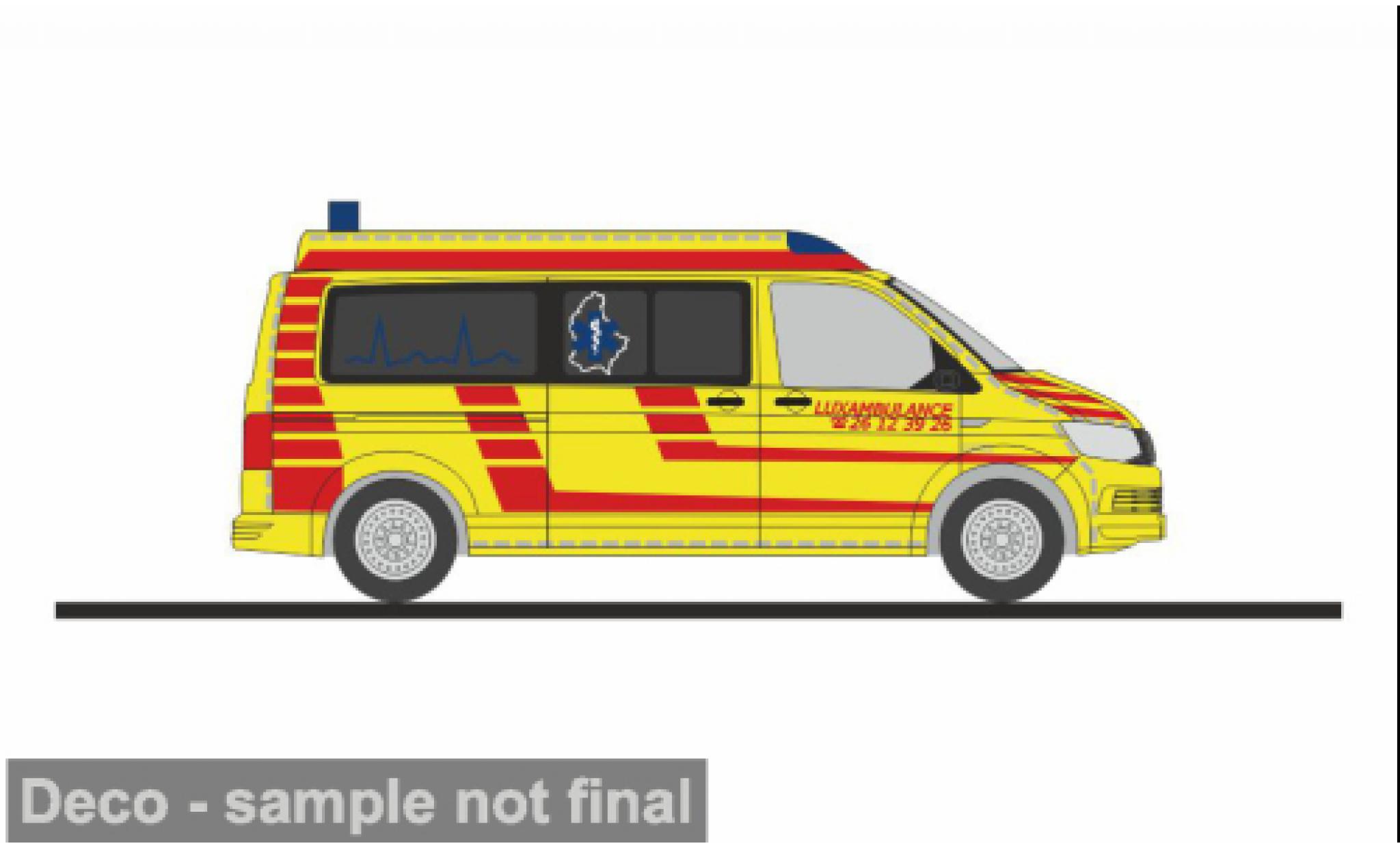 Volkswagen T6 1/87 Rietze Luxambulance (L) 1:87 diecast model cars
