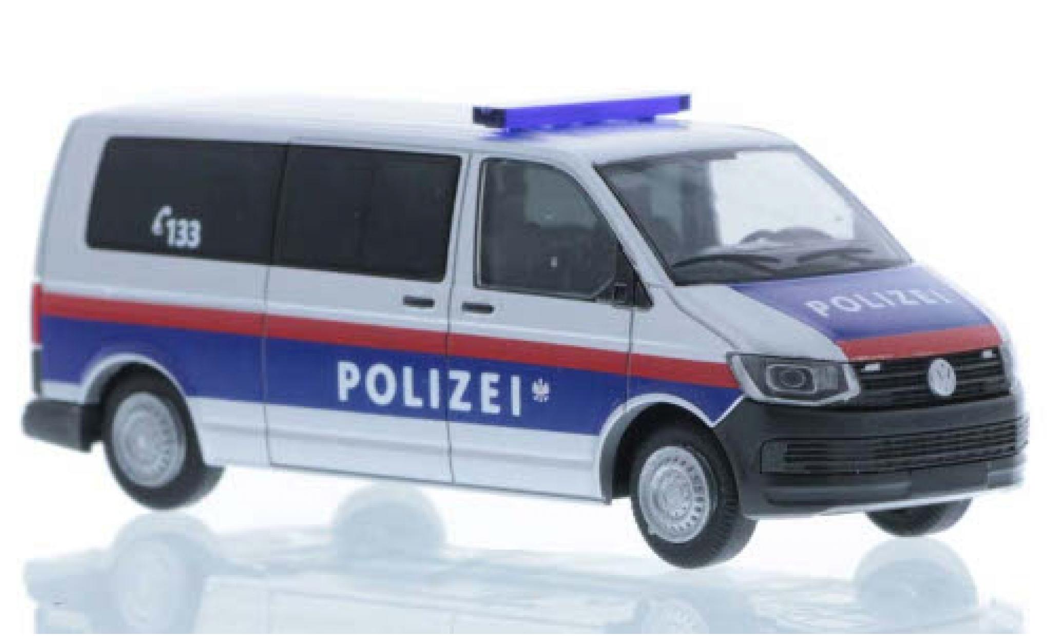 Volkswagen T6 1/87 Rietze Police (AT) plus long empattement diecast model cars