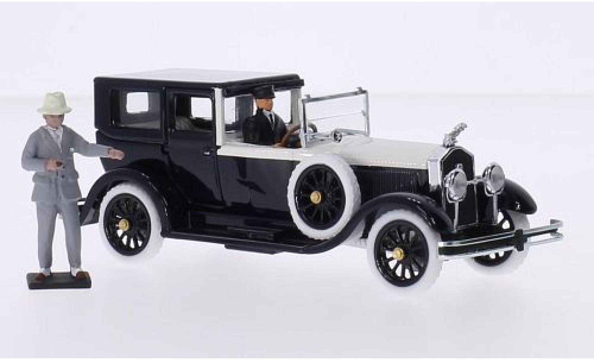 Isotta Fraschini 1/43 Rio 8A Torpedo Fleetwood black/beige RHD 1925 Rudolph Valentino avec 2 figurines diecast model cars