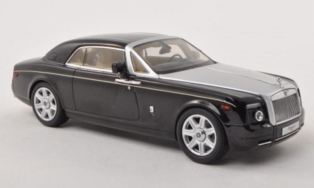 Rolls Royce Phantom 1/43 Kyosho Coupe black/grey LHD diecast model cars