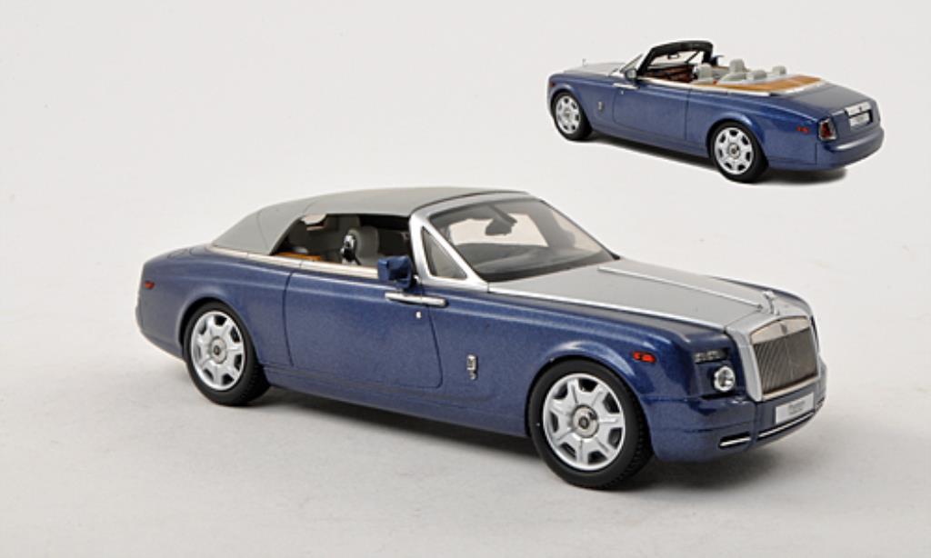 Rolls Royce Phantom 1/43 Kyosho Drophead Coupe blue/grey LHD diecast model cars
