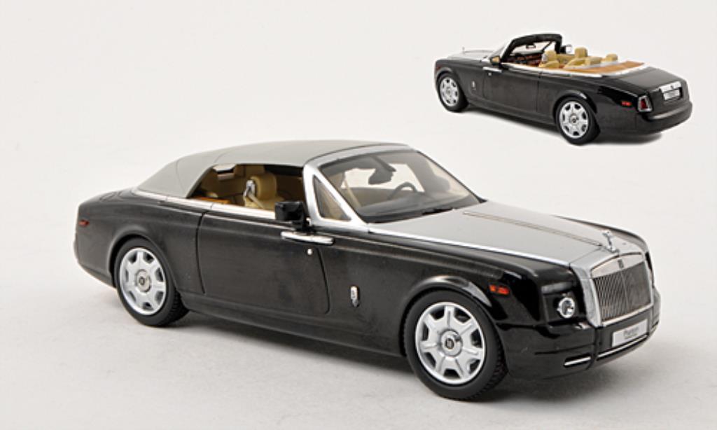 Rolls Royce Phantom 1/43 Kyosho Drophead Coupe black/grey LHD diecast model cars