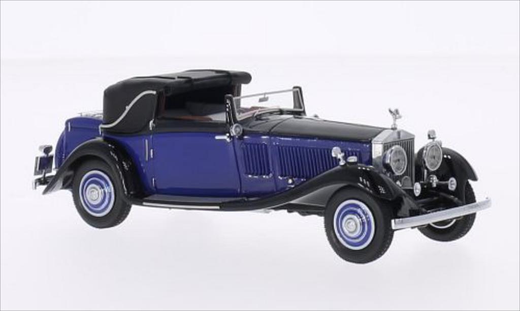 Rolls Royce Phantom 1/43 Neo II Continental DHC Gurney Nutting blue/black RHD diecast model cars