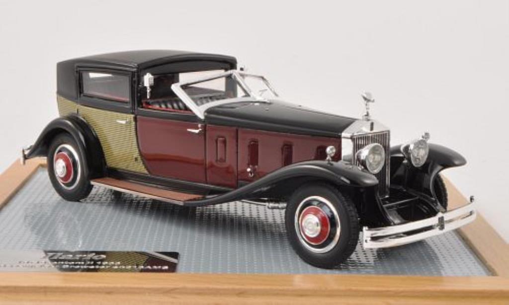 Rolls Royce Phantom 1/43 Ilario II Special Town Car Brewster black/red/beige 1933 diecast model cars