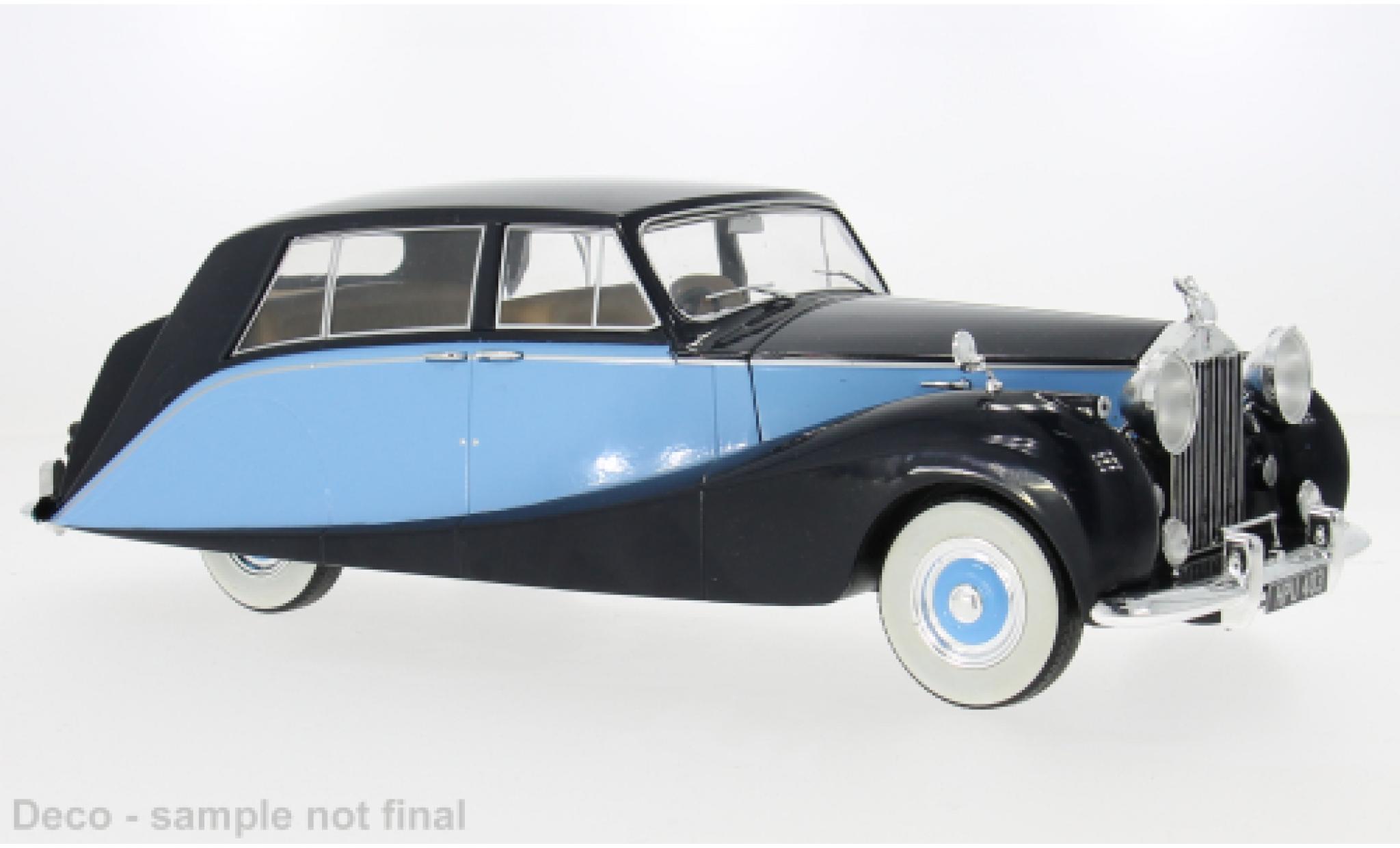 Rolls Royce Silver Wraith 1/18 MCG Empress by Hooper black/blue 1956 1:18 diecast model cars