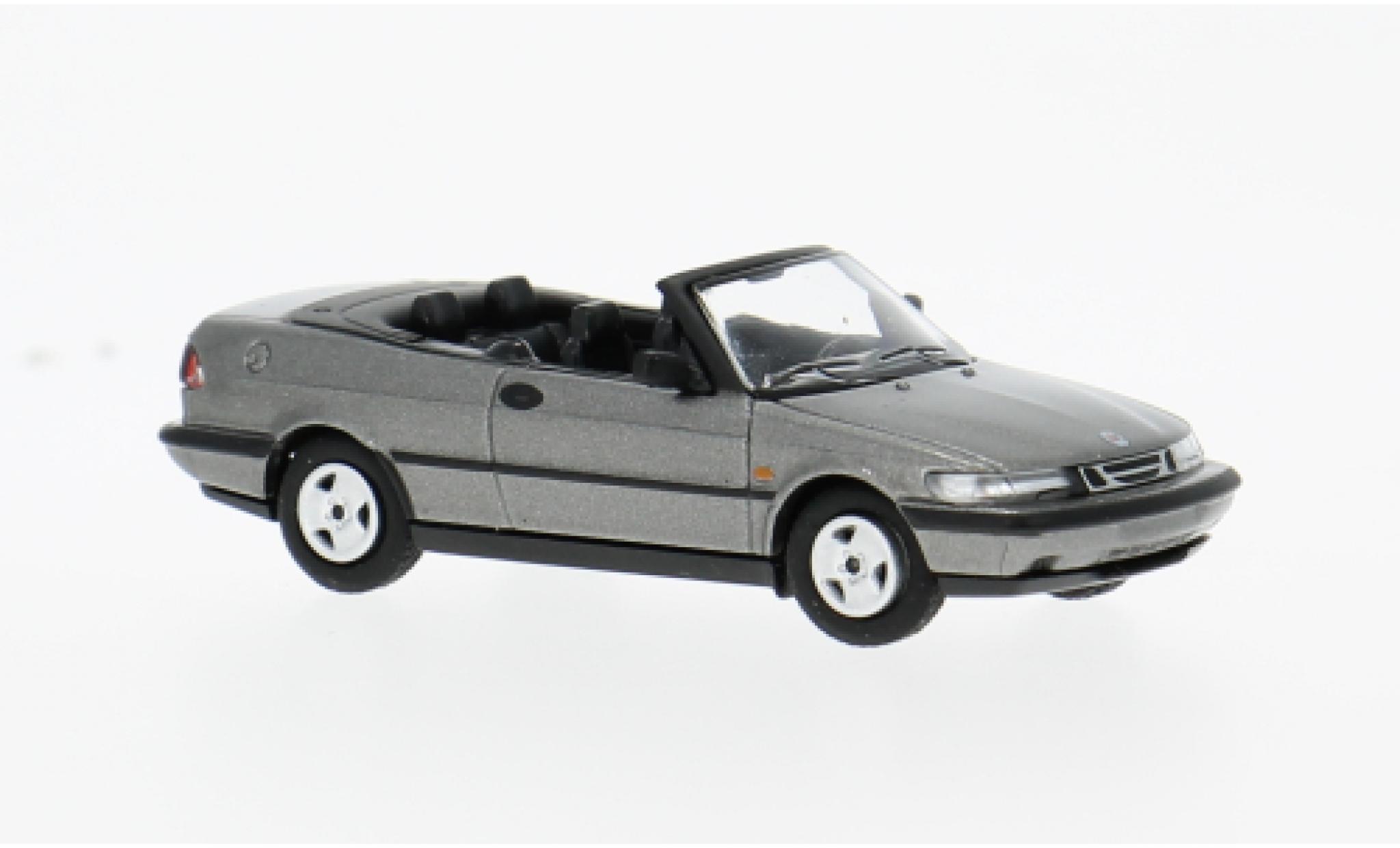 Saab 900 1/87 Minichamps Turbo 16S (Aero) Convertible grey 1987 1:87 diecast model cars