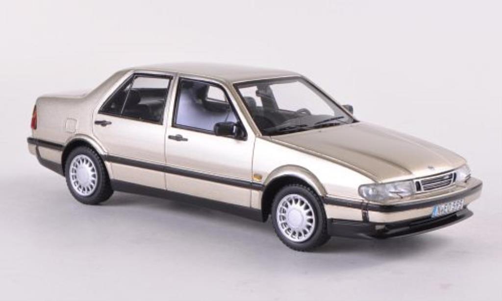 Saab 9000 1/43 Neo CDE beige 1989 diecast model cars