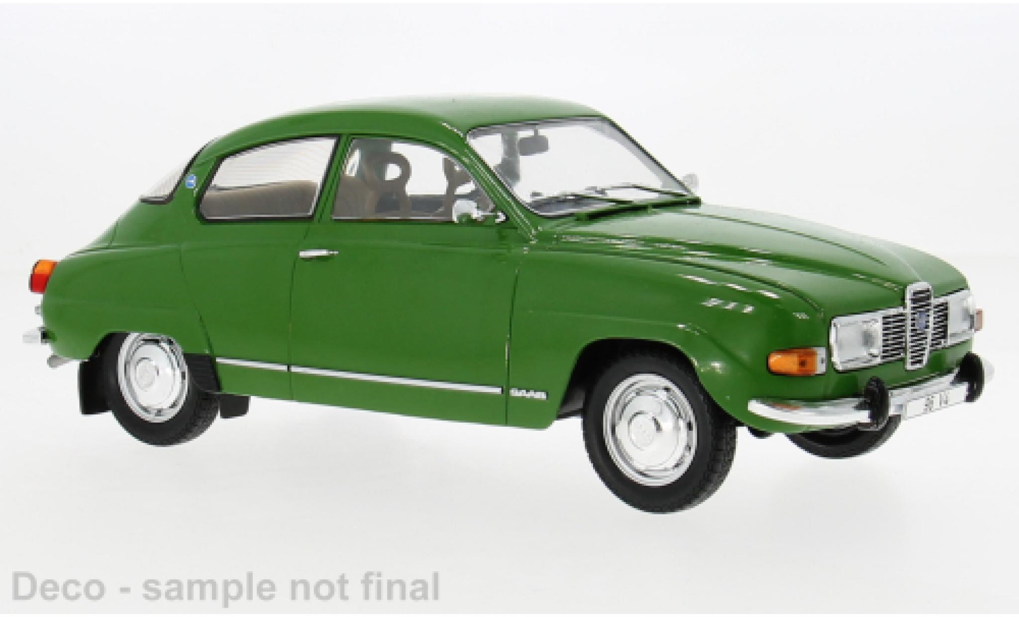 Saab 96 1/18 MCG V4 green 1970 1:18 diecast model cars
