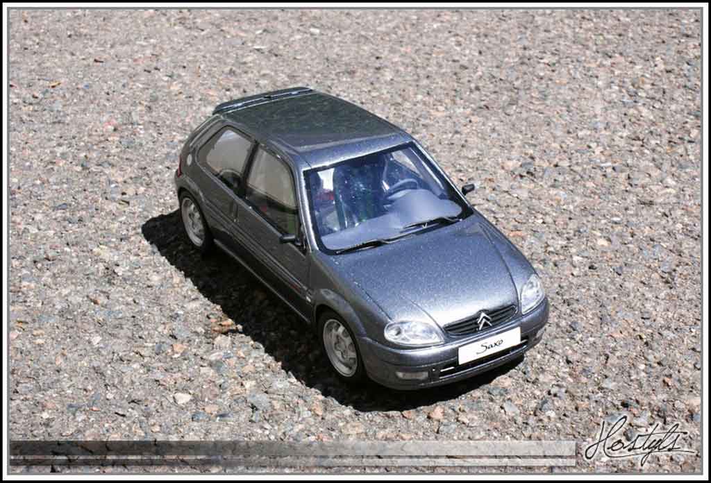 Citroen Saxo VTS grey orageux preparation circuit 1/18 Ottomobile