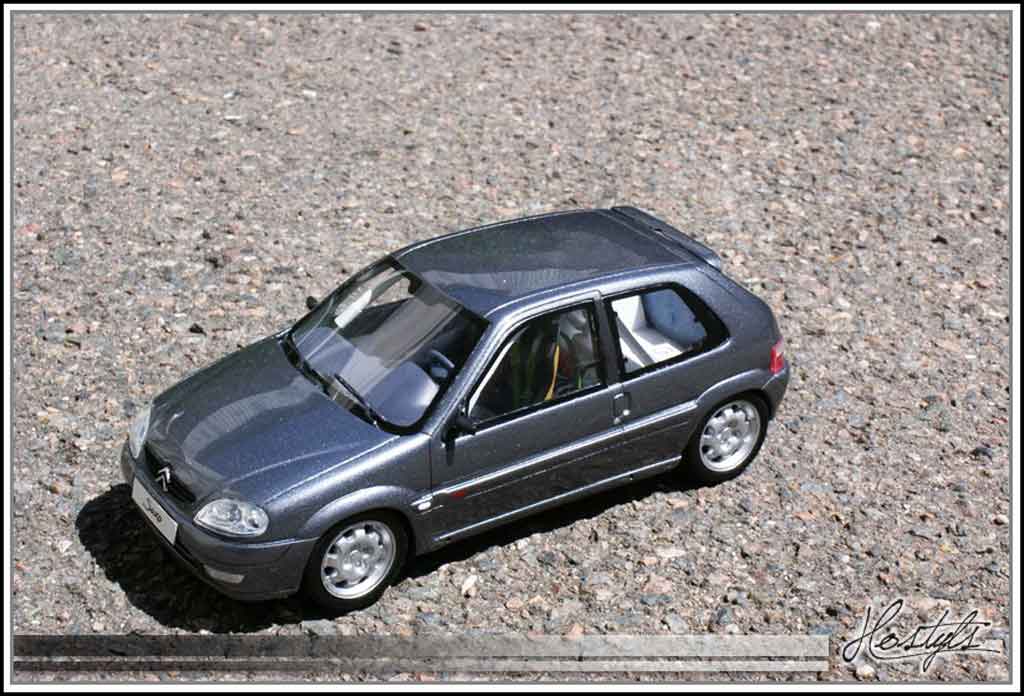 Citroen Saxo 1/18 Ottomobile vts grey orageux preparation circuit diecast model cars
