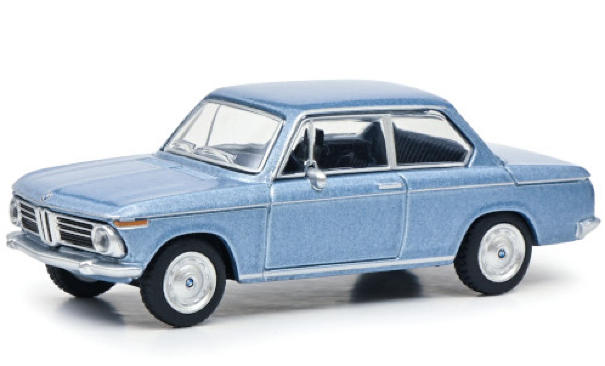 Bmw 2002 1/64 Schuco metallic blue Paperbox Edition diecast model cars