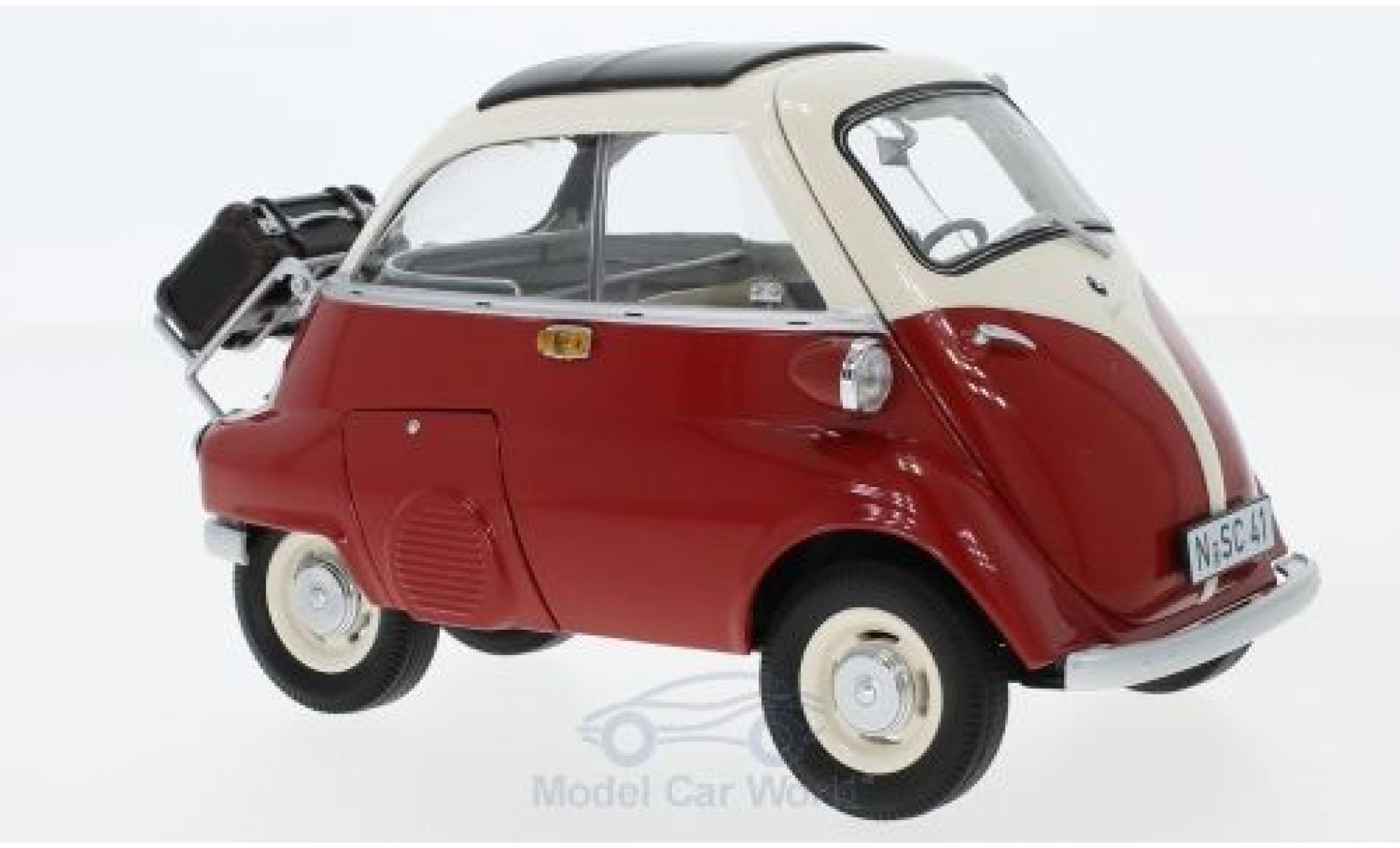 Bmw Isetta 1/18 Schuco red/beige Export diecast model cars
