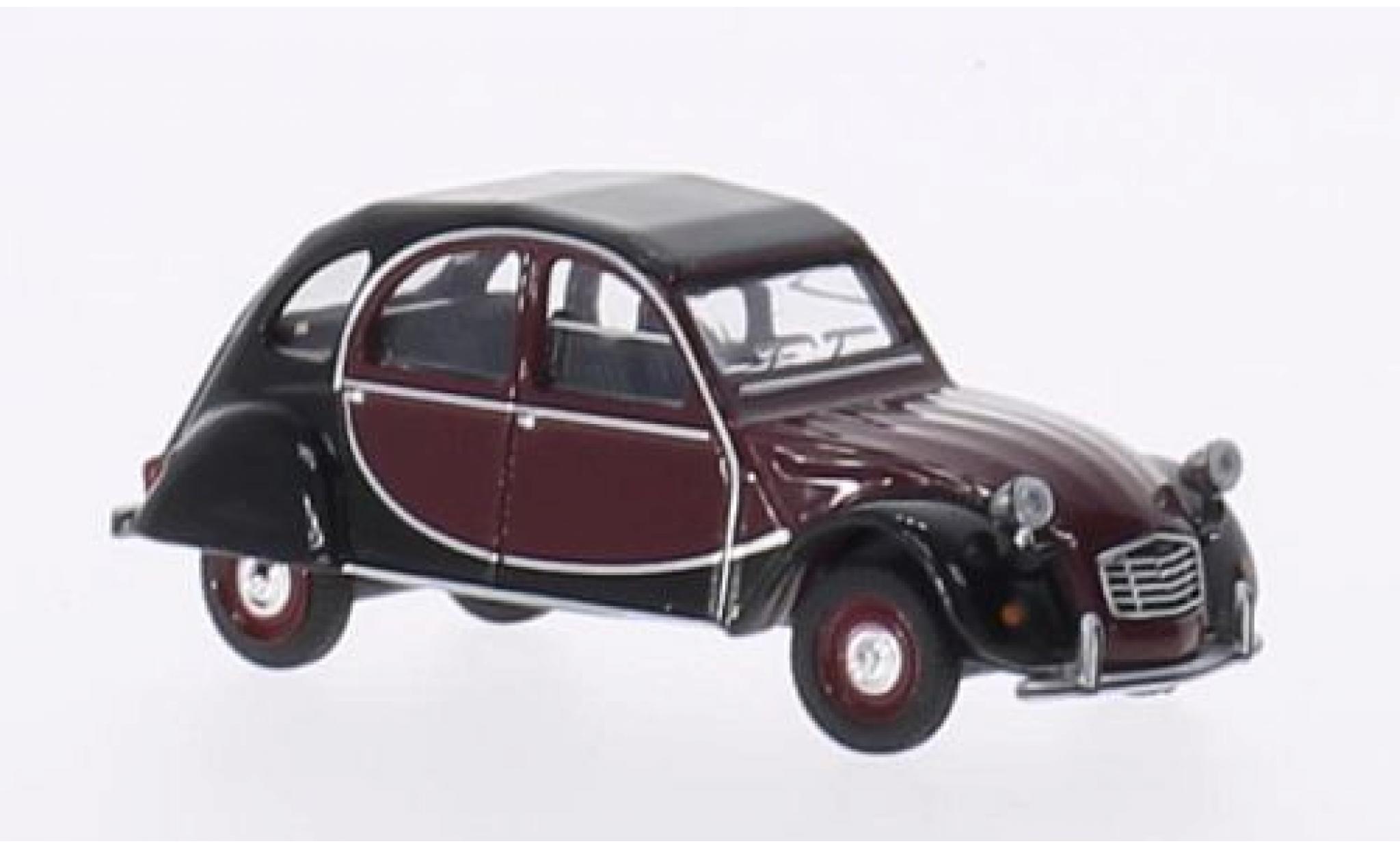 Citroen 2CV 1/64 Schuco Charleston red/black diecast model cars