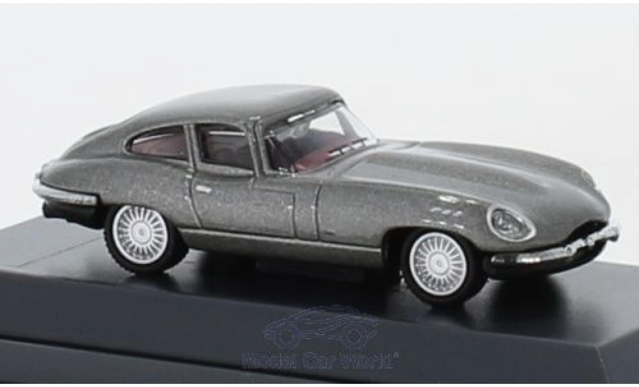 Jaguar E-Type 1/87 Schuco Coupe grey diecast model cars
