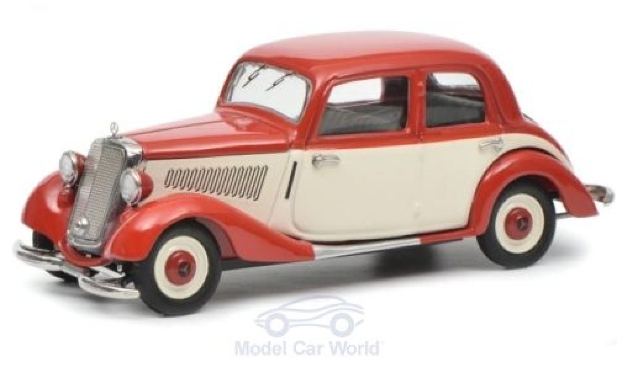 Mercedes 170 1/43 Schuco V red/beige diecast model cars